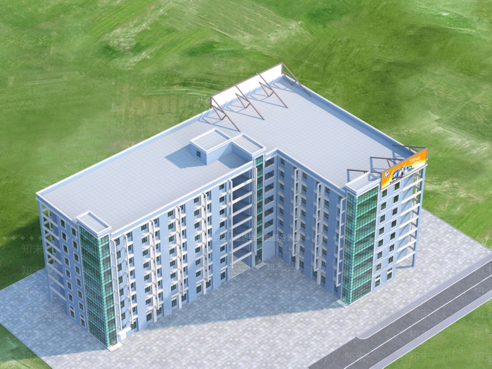 现代工业厂房3D模型下载【ID:1151241708】