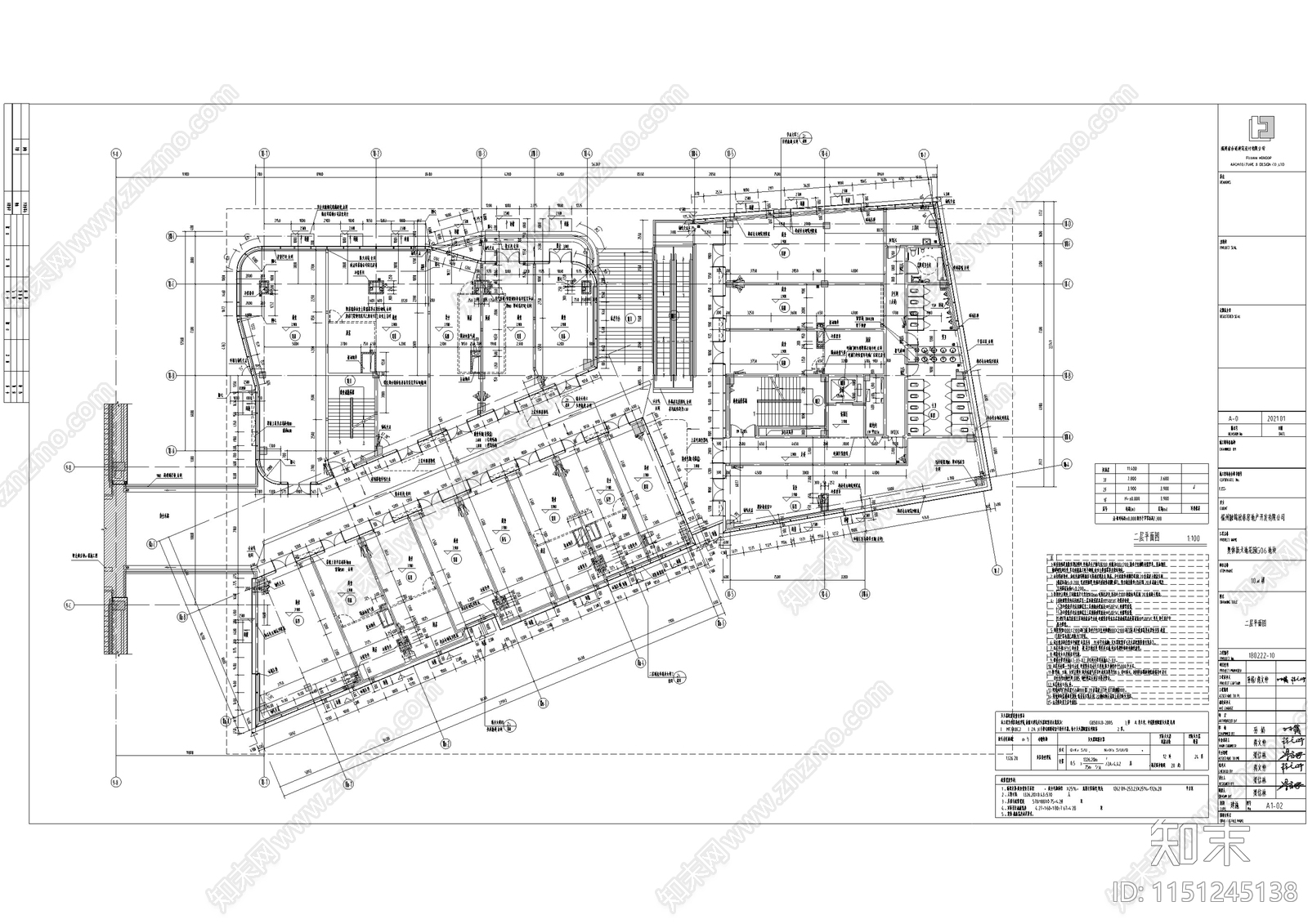 现代风格商业建筑立面玻璃石材幕墙深化设计cad施工图下载【ID:1151245138】