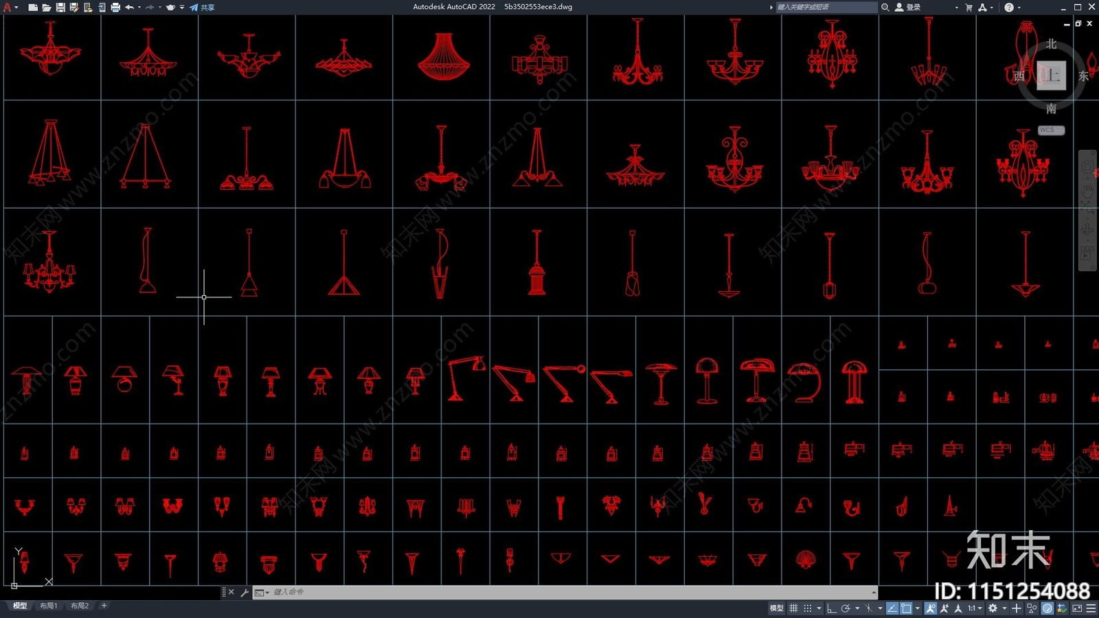 照明灯具施工图下载【ID:1151254088】