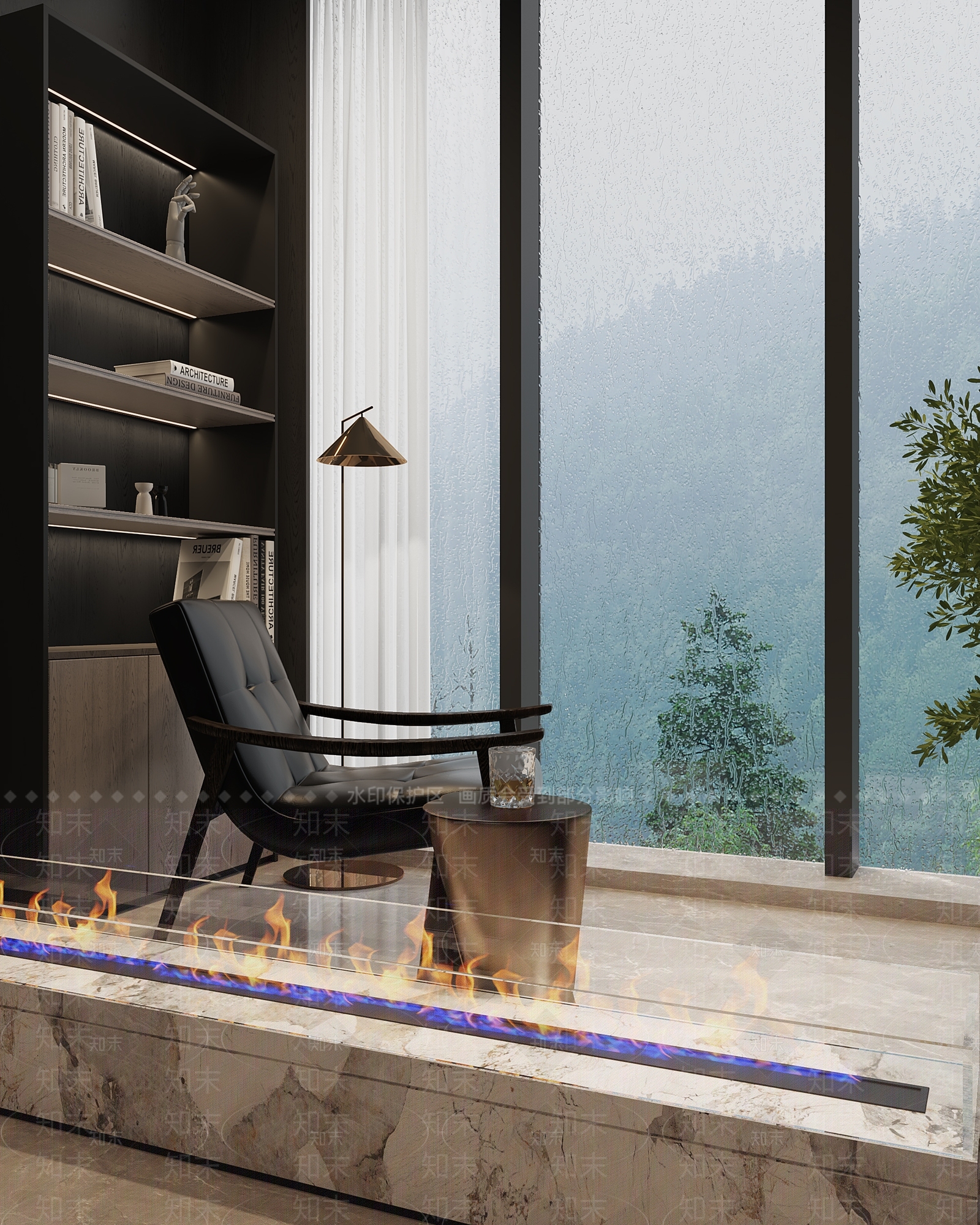 现代阳台休闲椅3D模型下载【ID:1151257377】