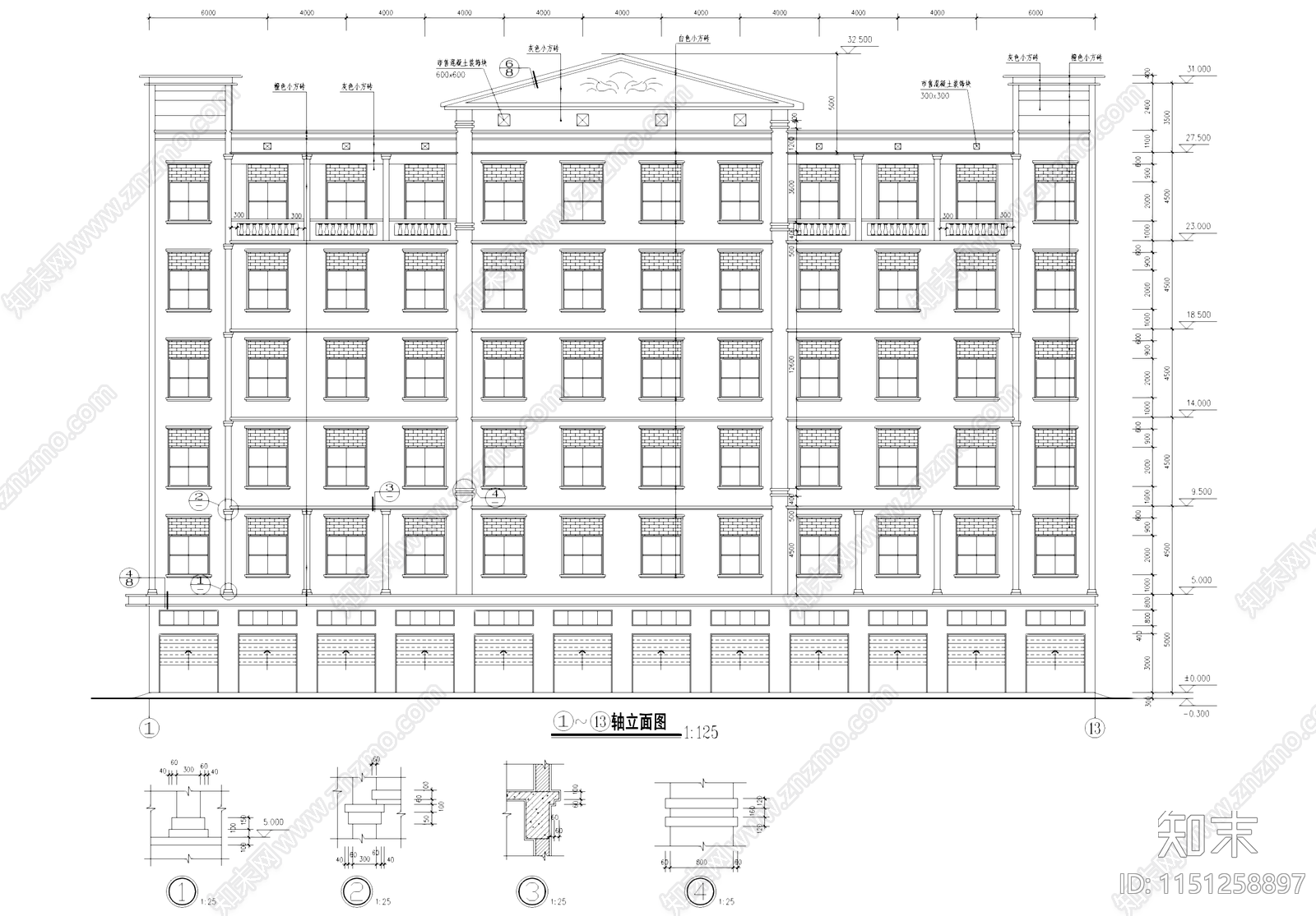 工业厂房车间建筑cad施工图下载【ID:1151258897】
