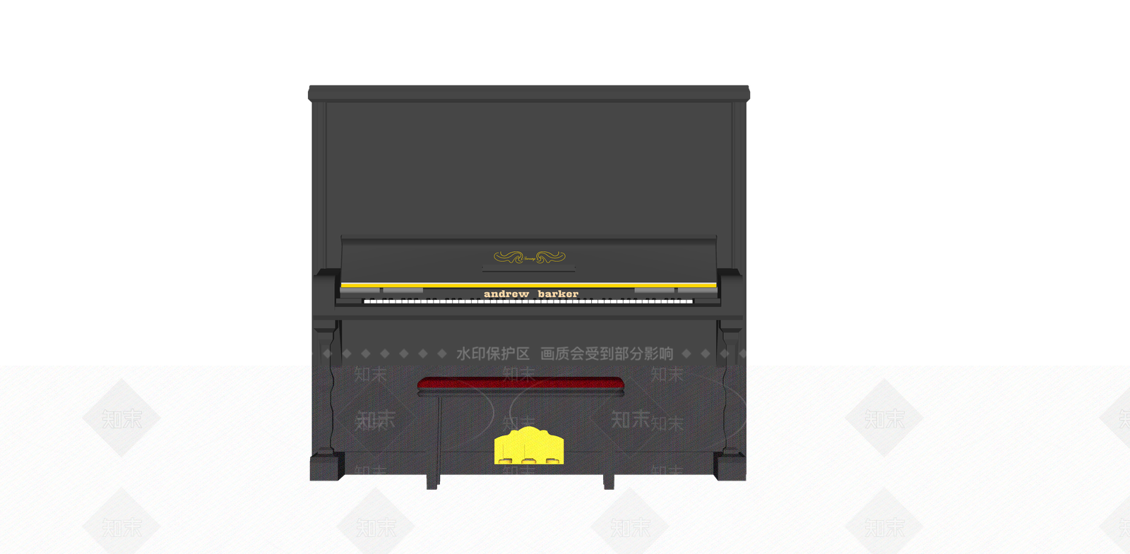 现代风格乐器SU模型下载【ID:1151259646】
