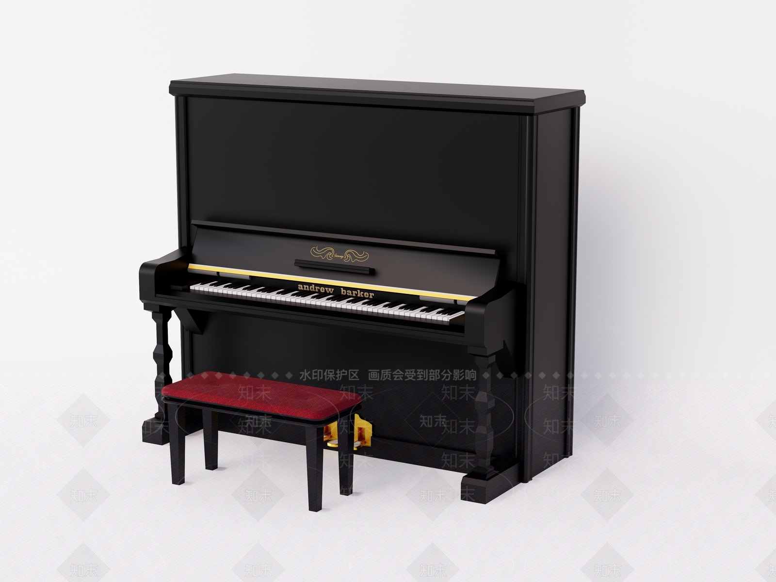 现代风格乐器SU模型下载【ID:1151259646】