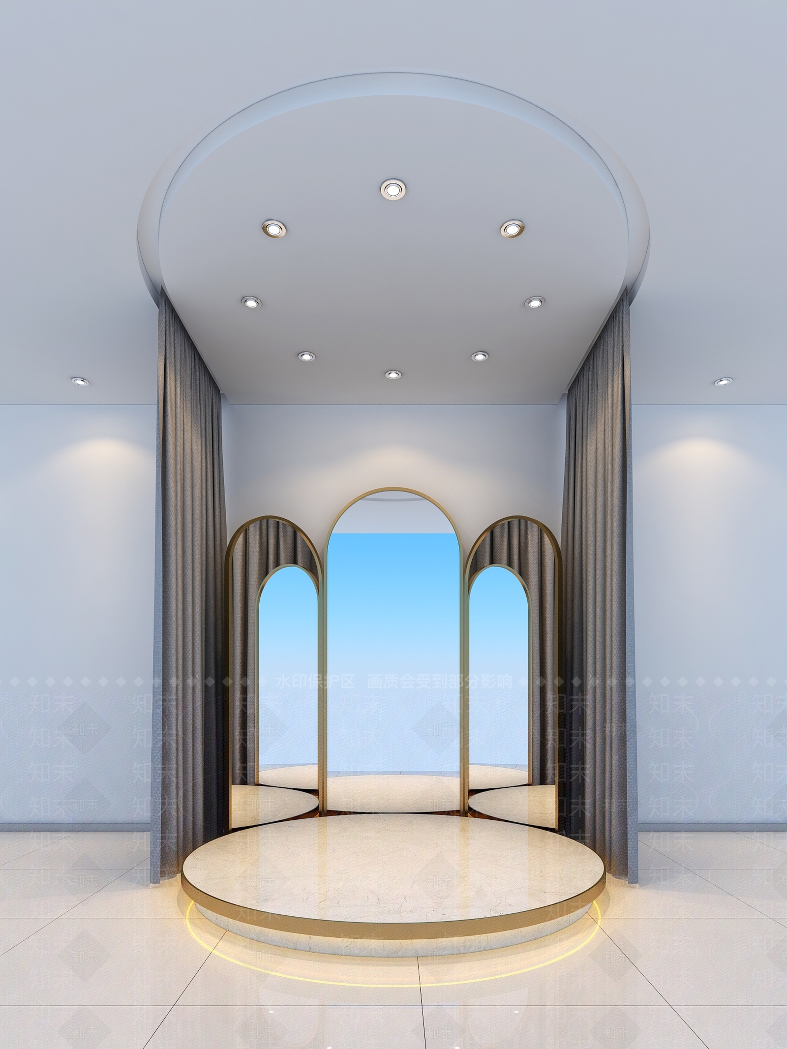 现代试衣间3D模型下载【ID:1151262566】