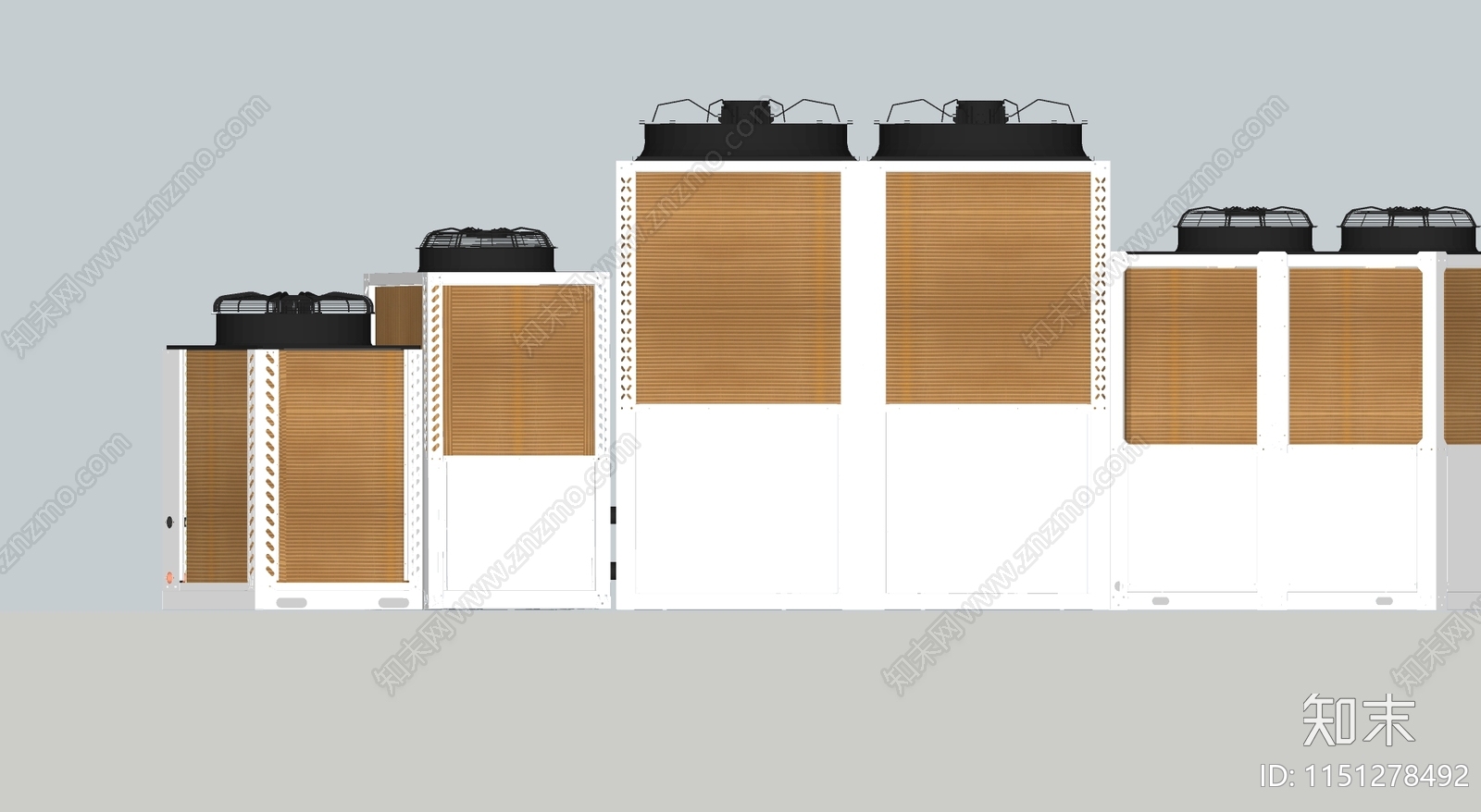 商用空气能空调机组SU模型下载【ID:1151278492】