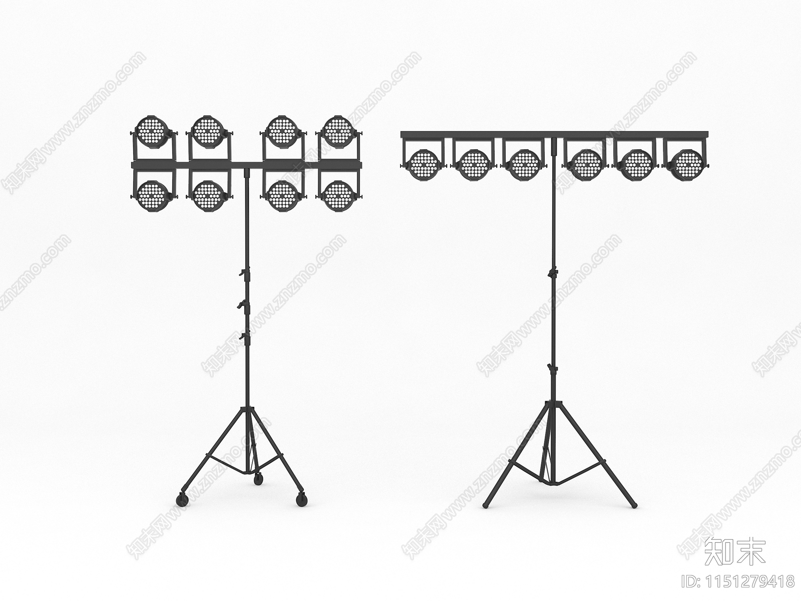现代舞台灯SU模型下载【ID:1151279418】