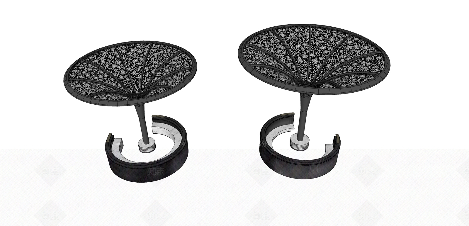 欧式景观装置亭子SU模型下载【ID:1151593733】