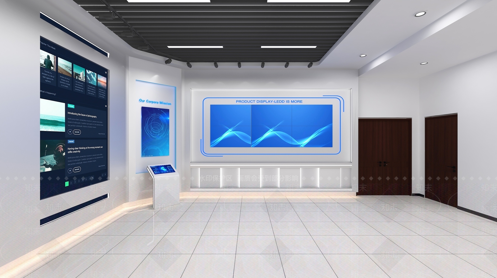现代指挥控制室3D模型下载【ID:1151325360】