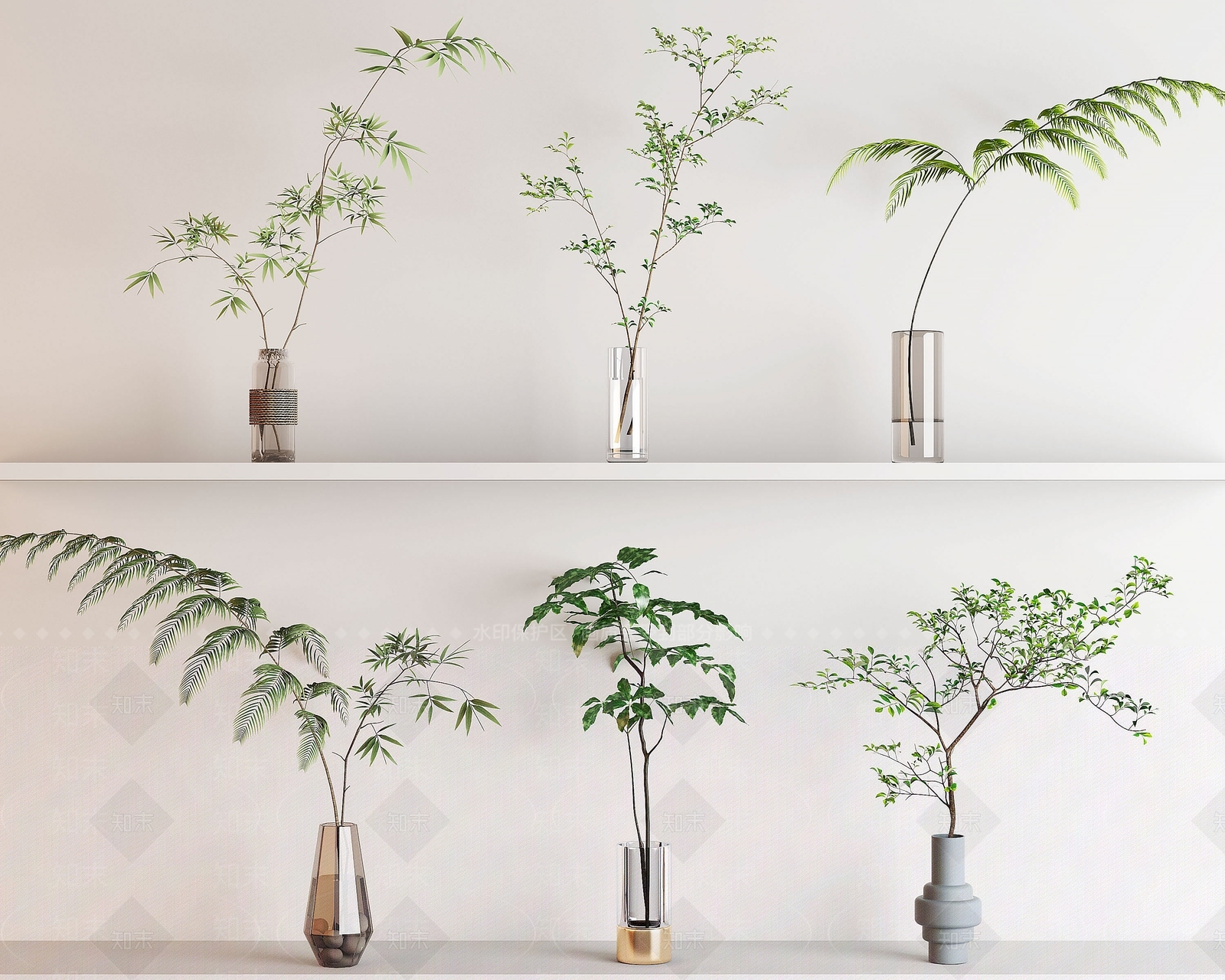 水生植物3D模型下载【ID:1151888993】