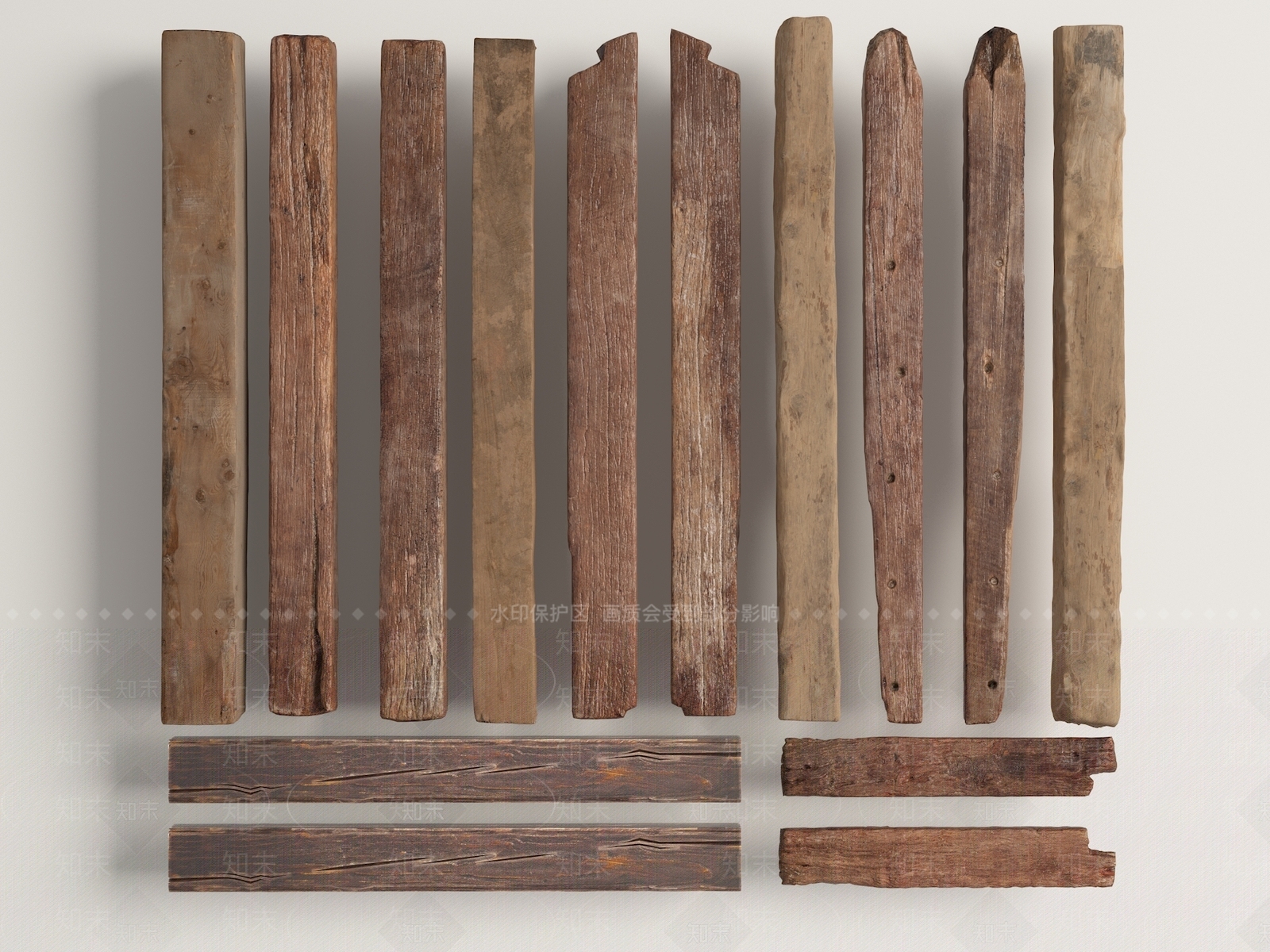 老旧木头3D模型下载【ID:1151329188】