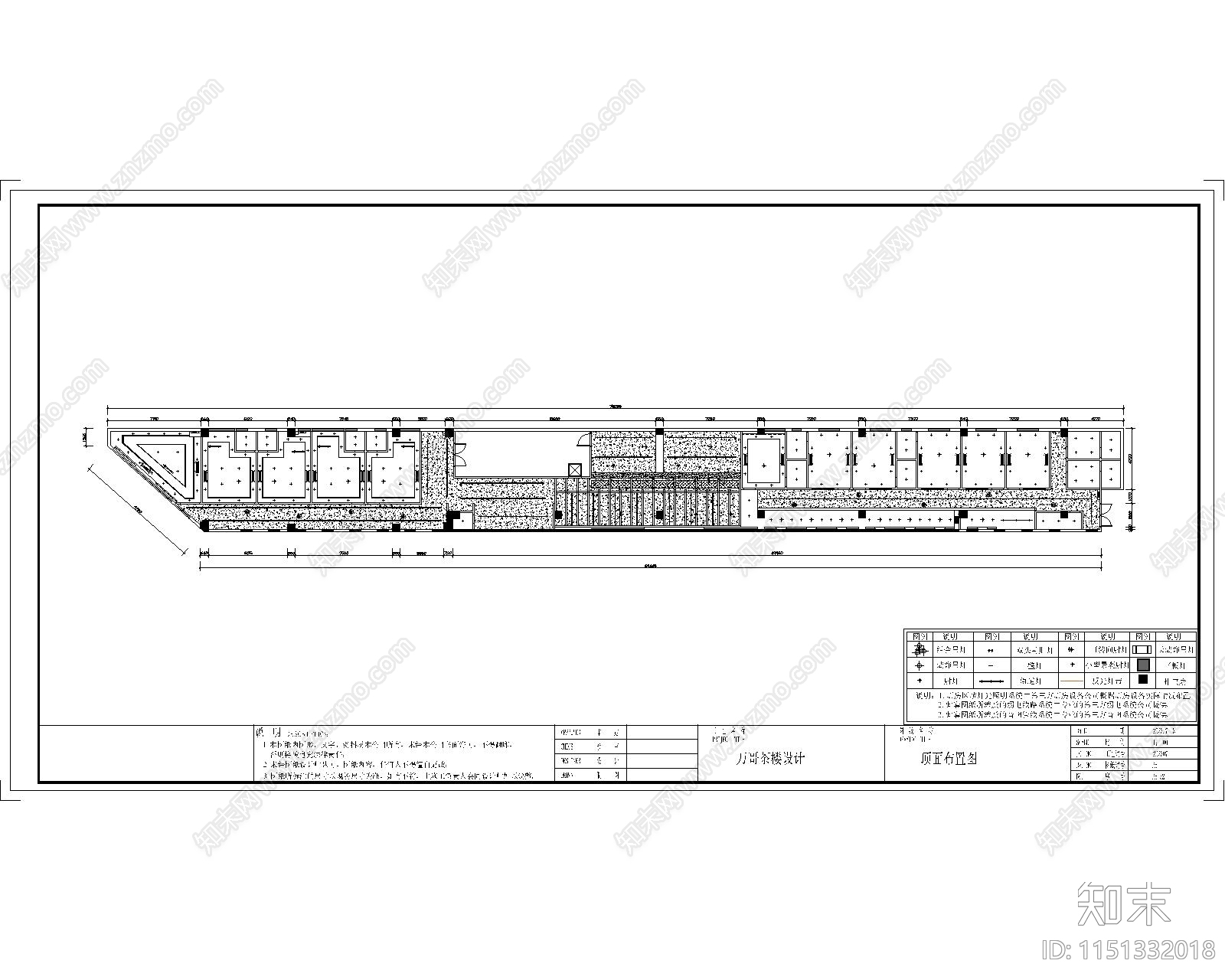 茶楼室内cad施工图下载【ID:1151332018】