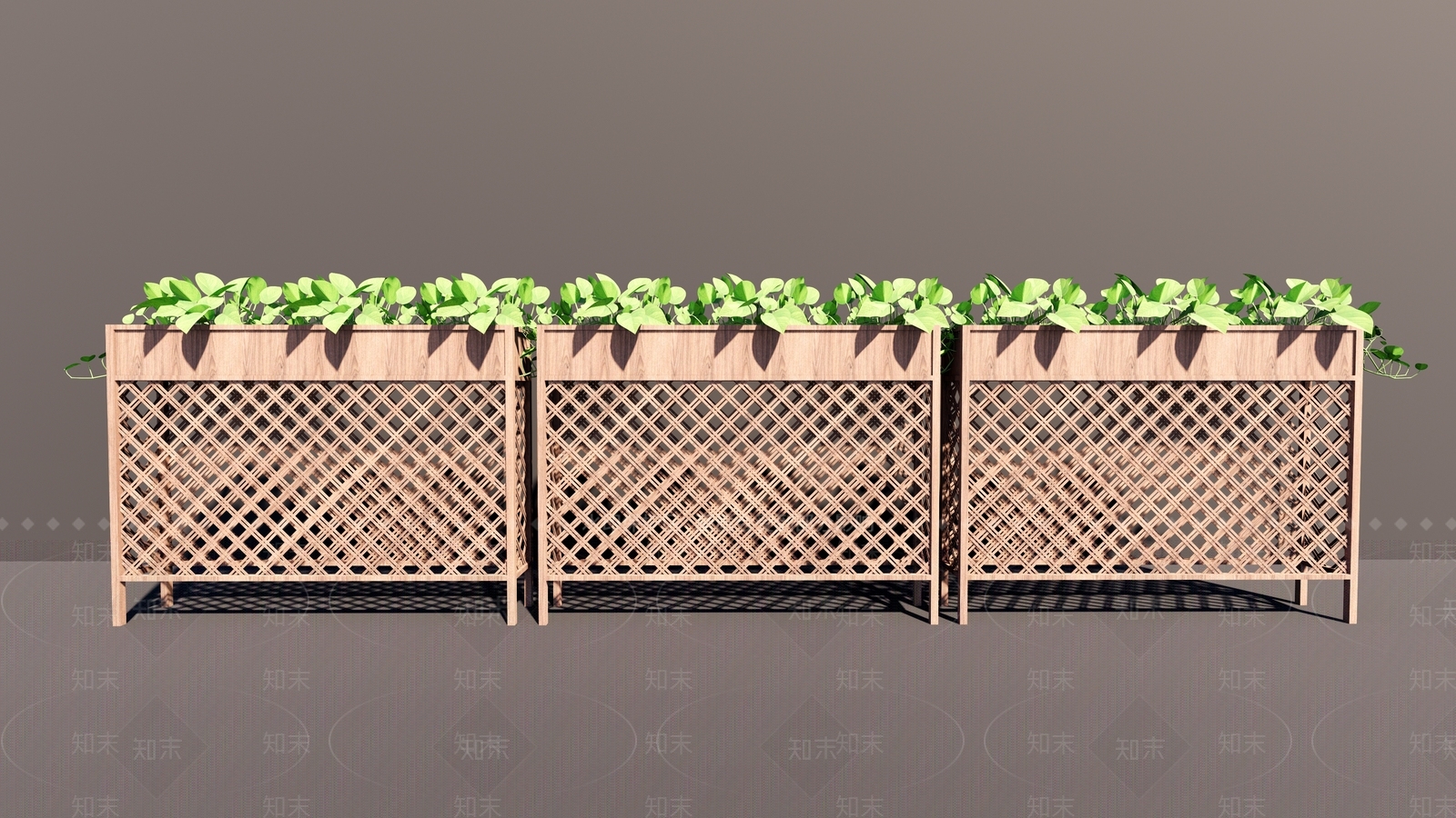 现代花槽柜SU模型下载【ID:1151508141】