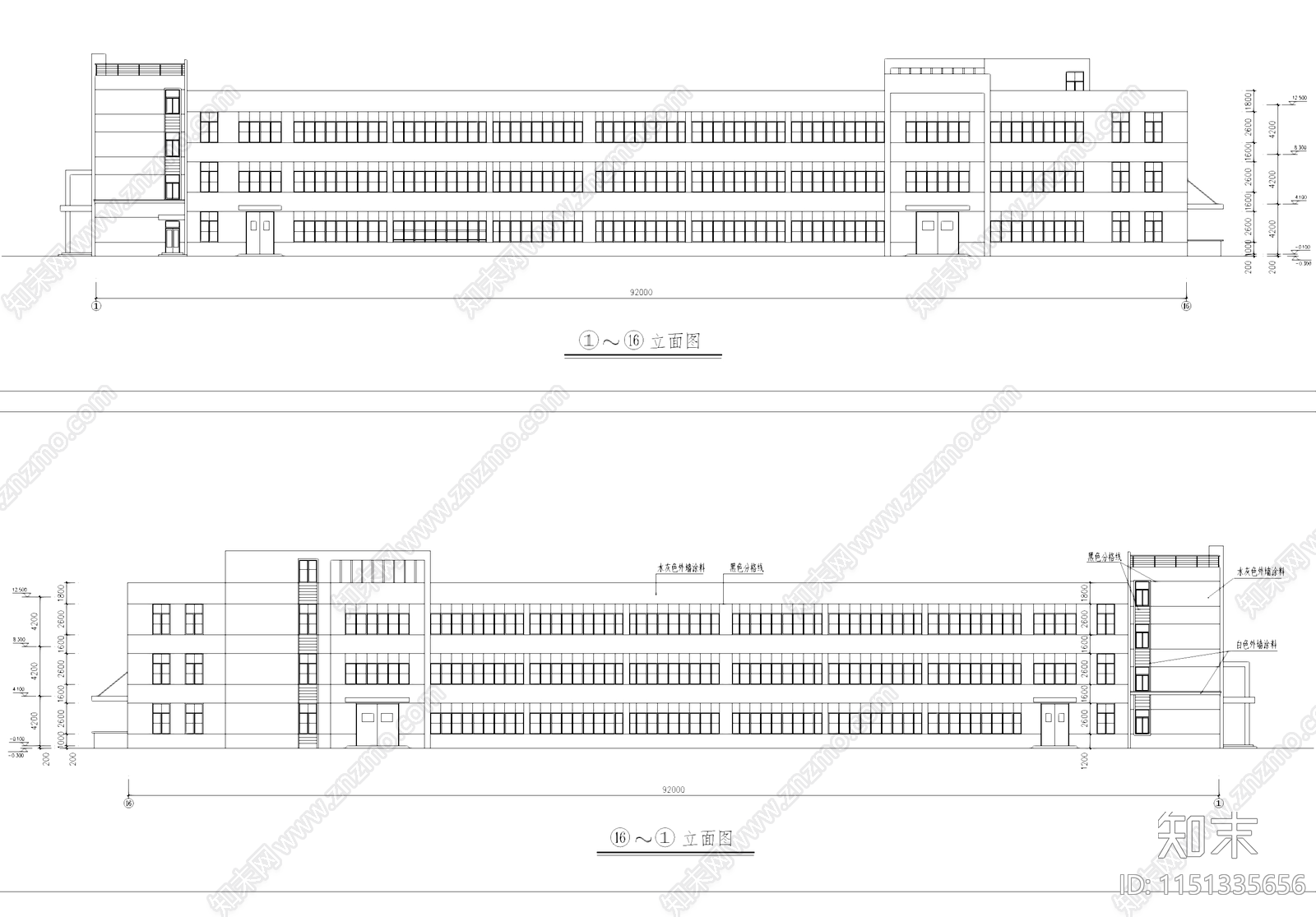 装配检验车间厂房工业建筑cad施工图下载【ID:1151335656】
