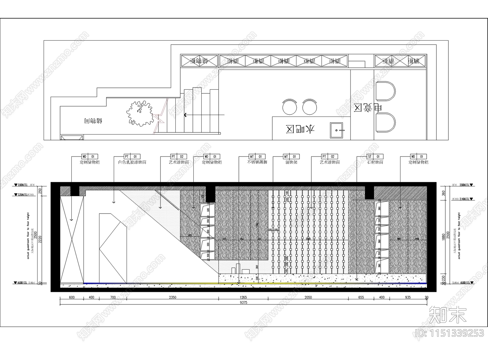 现代轻奢别墅建筑cad施工图下载【ID:1151339253】