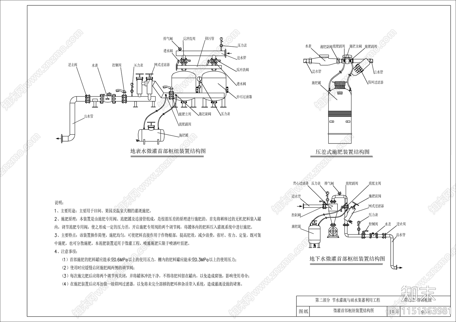 30套农田水利工程设计图纸施工图下载【ID:1151363981】