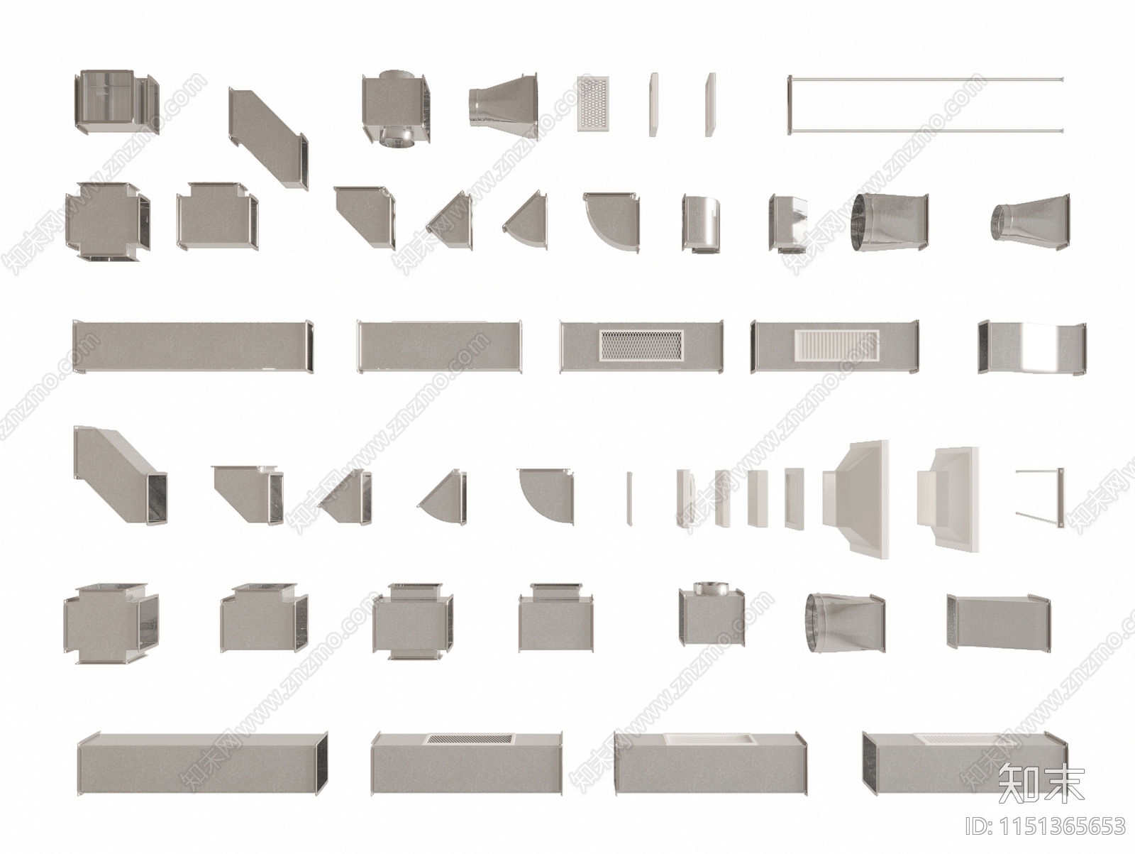 通风管道3D模型下载【ID:1151365653】