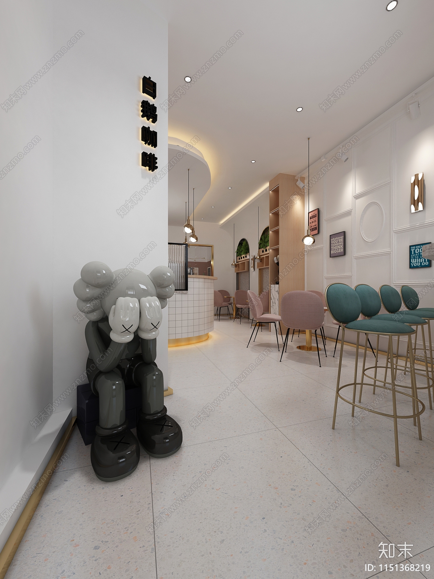 最新流行咖啡馆室内设计图施工图下载【ID:1151368219】