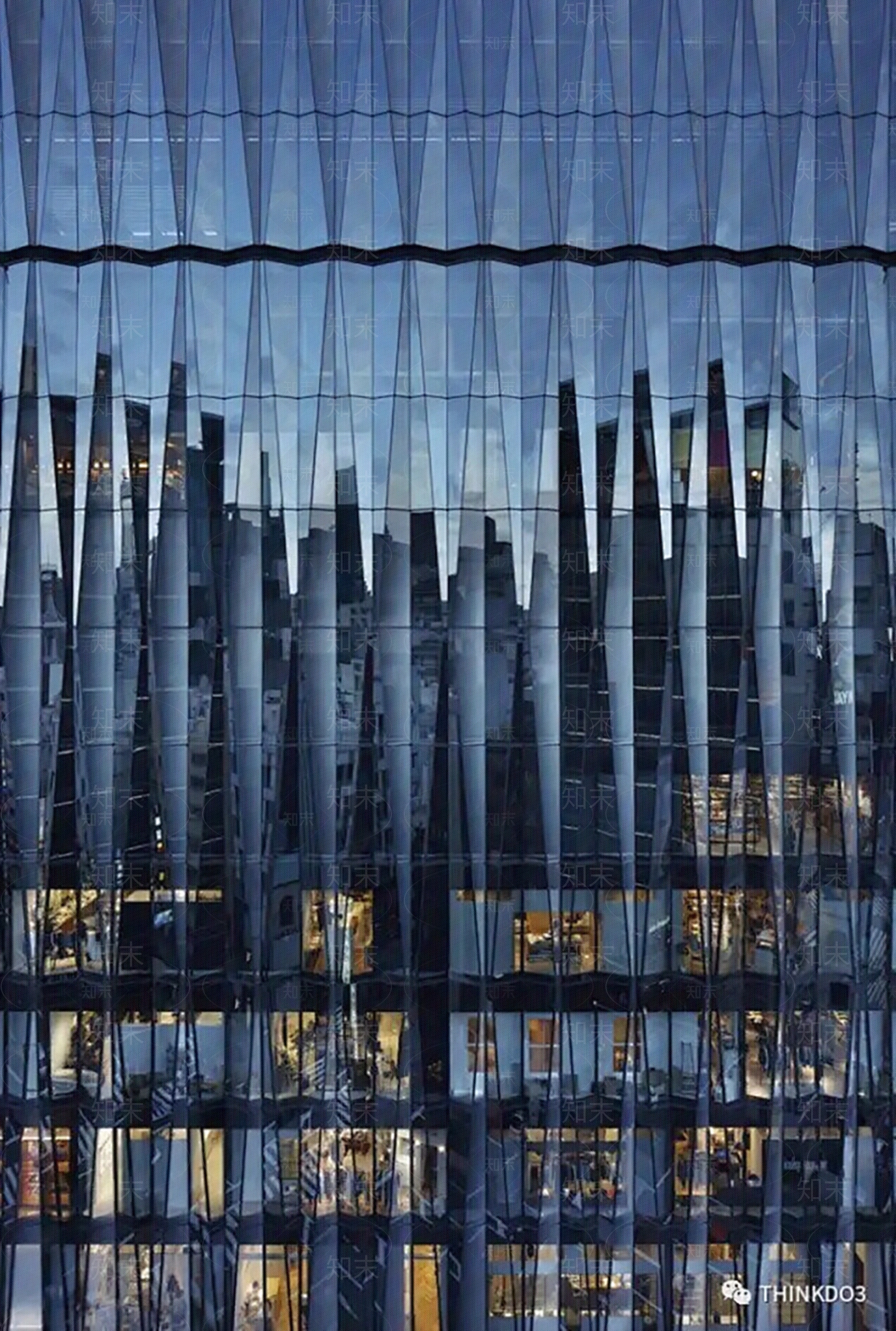夜景大堂酒店窗户玻璃橱窗贴图下载【ID:1151374777】