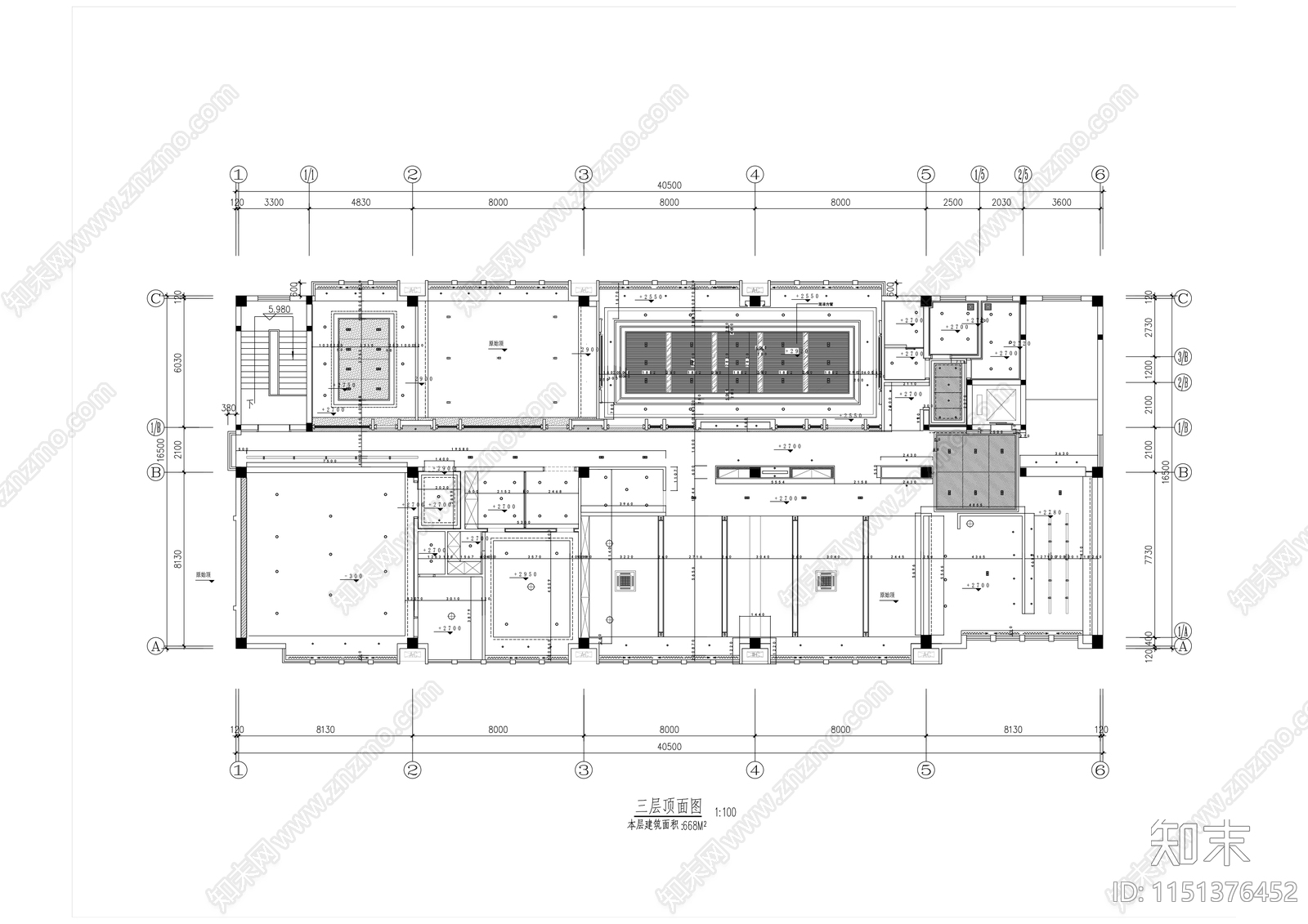 现代工业风办公会议空间室内精装修施工图下载【ID:1151376452】