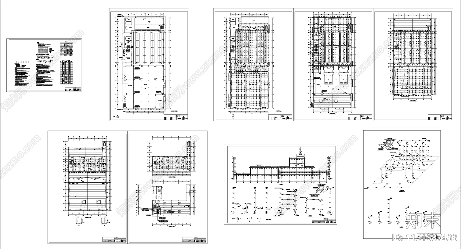 厂房给排水和消防图cad施工图下载【ID:1151387433】