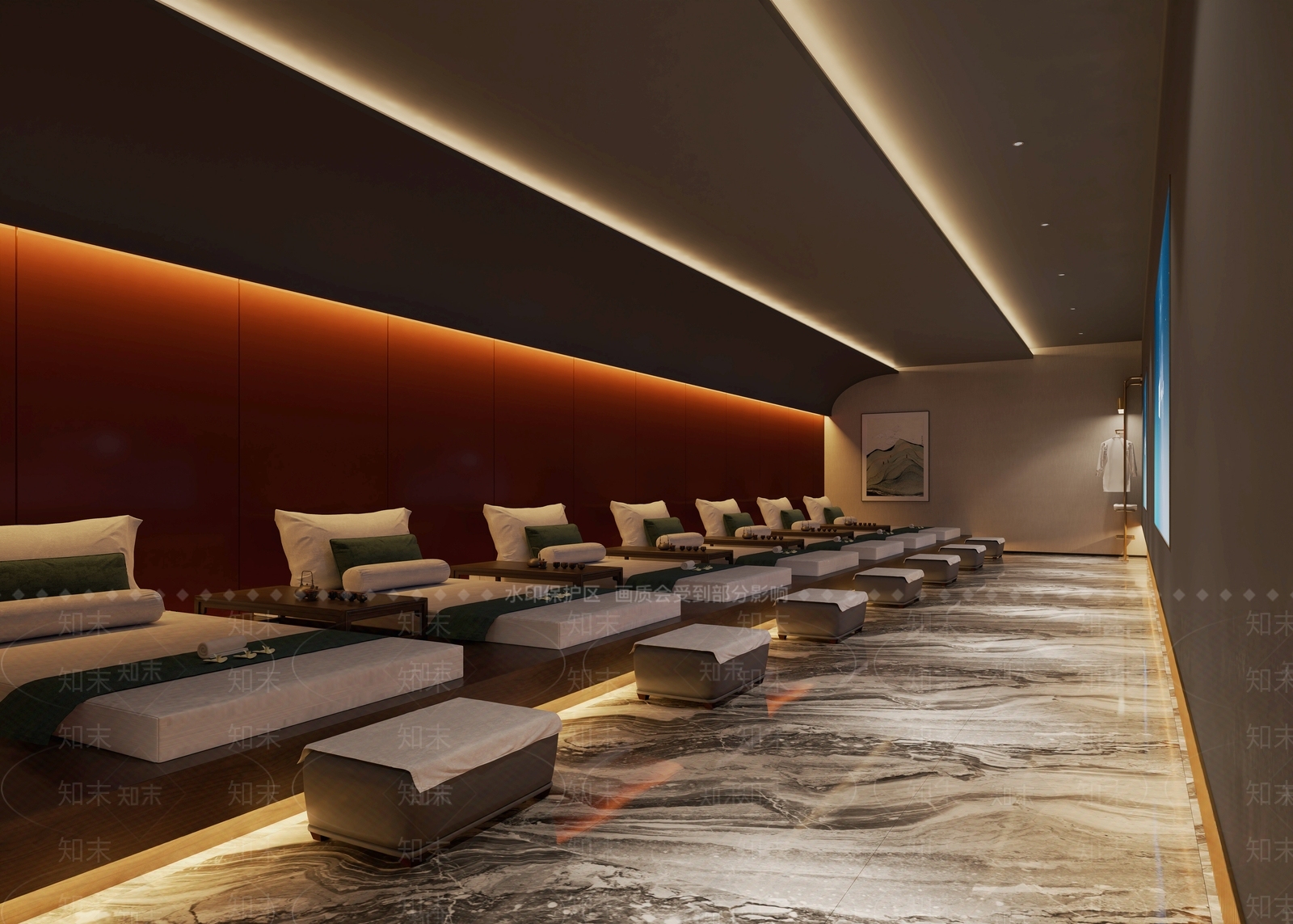 现代美容包间3D模型下载【ID:1151388667】