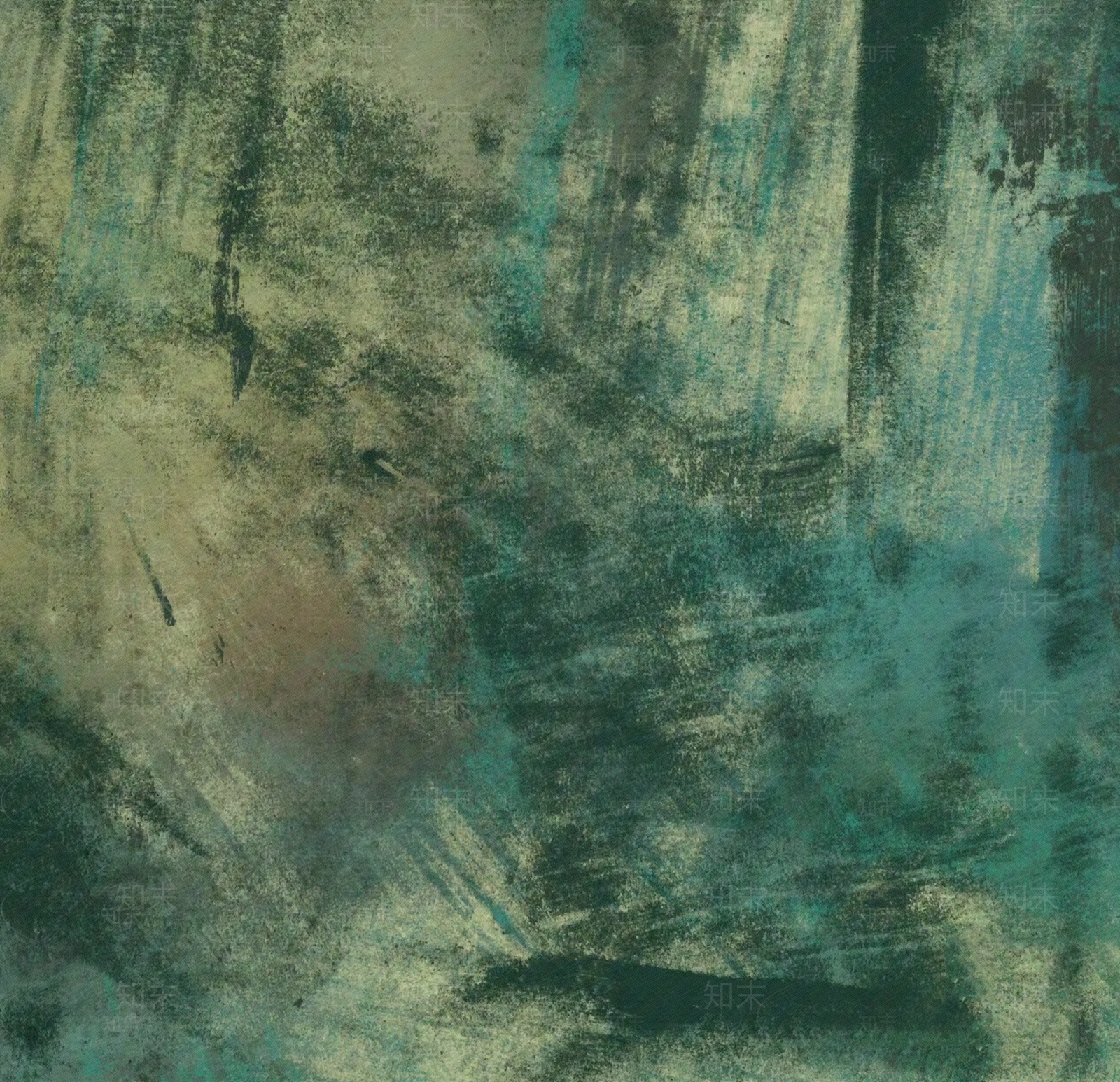 现代绿色抽象笔刷涂鸦墙布贴图下载【ID:1151393175】