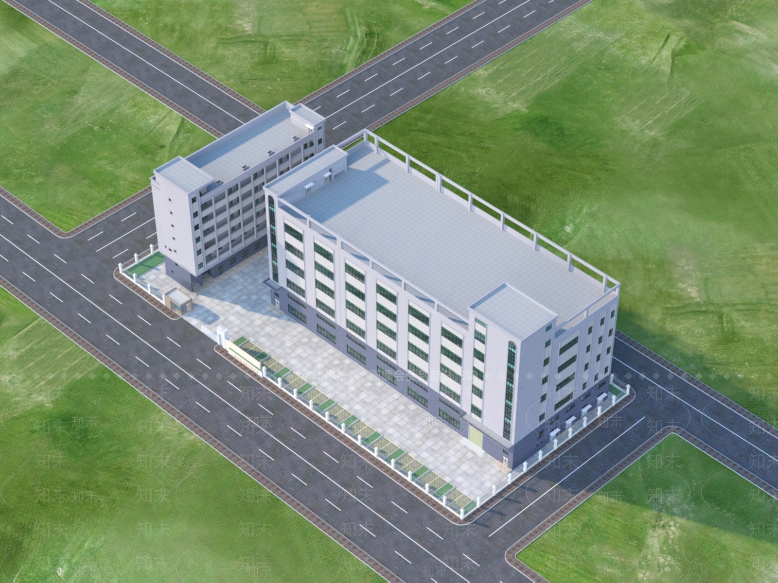 现代厂区3D模型下载【ID:1151394674】