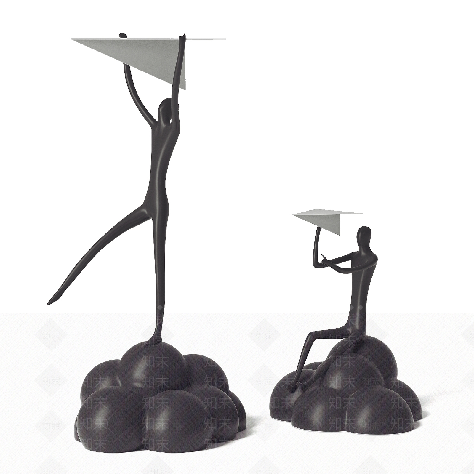 现代抽象人物艺术3D模型下载【ID:1151398680】