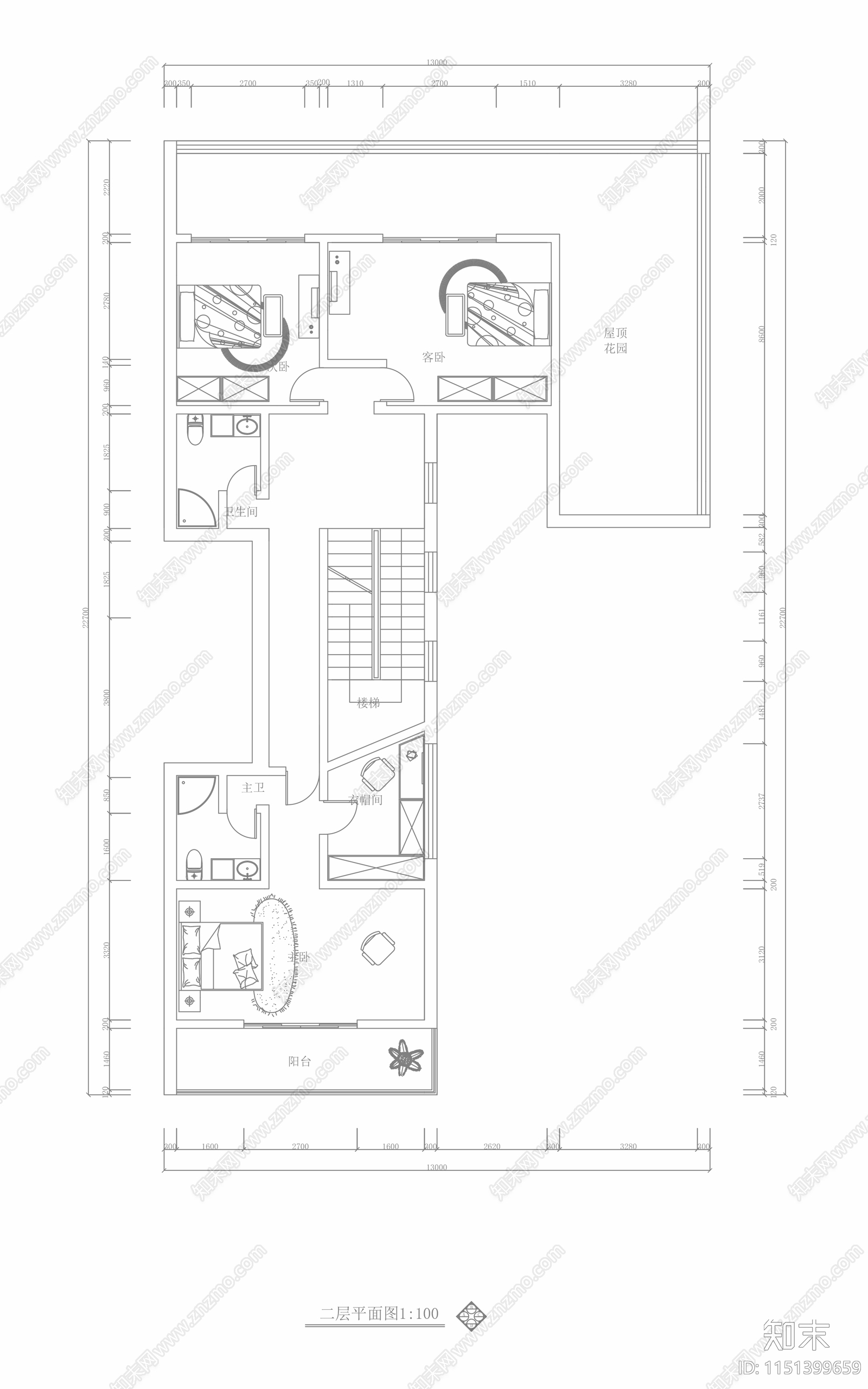 400平cad施工图下载【ID:1151399659】