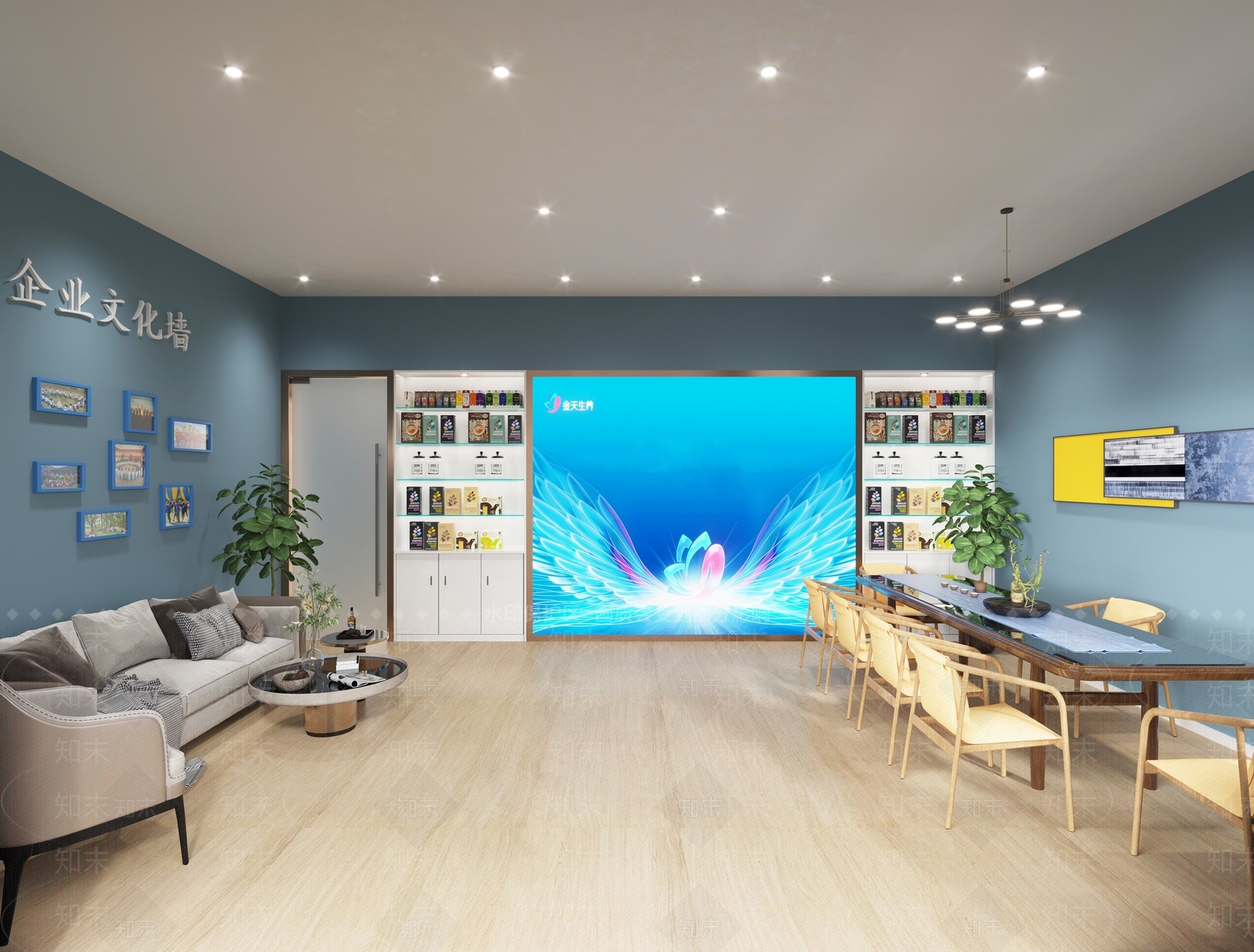 现代保健品店3D模型下载【ID:1151403549】