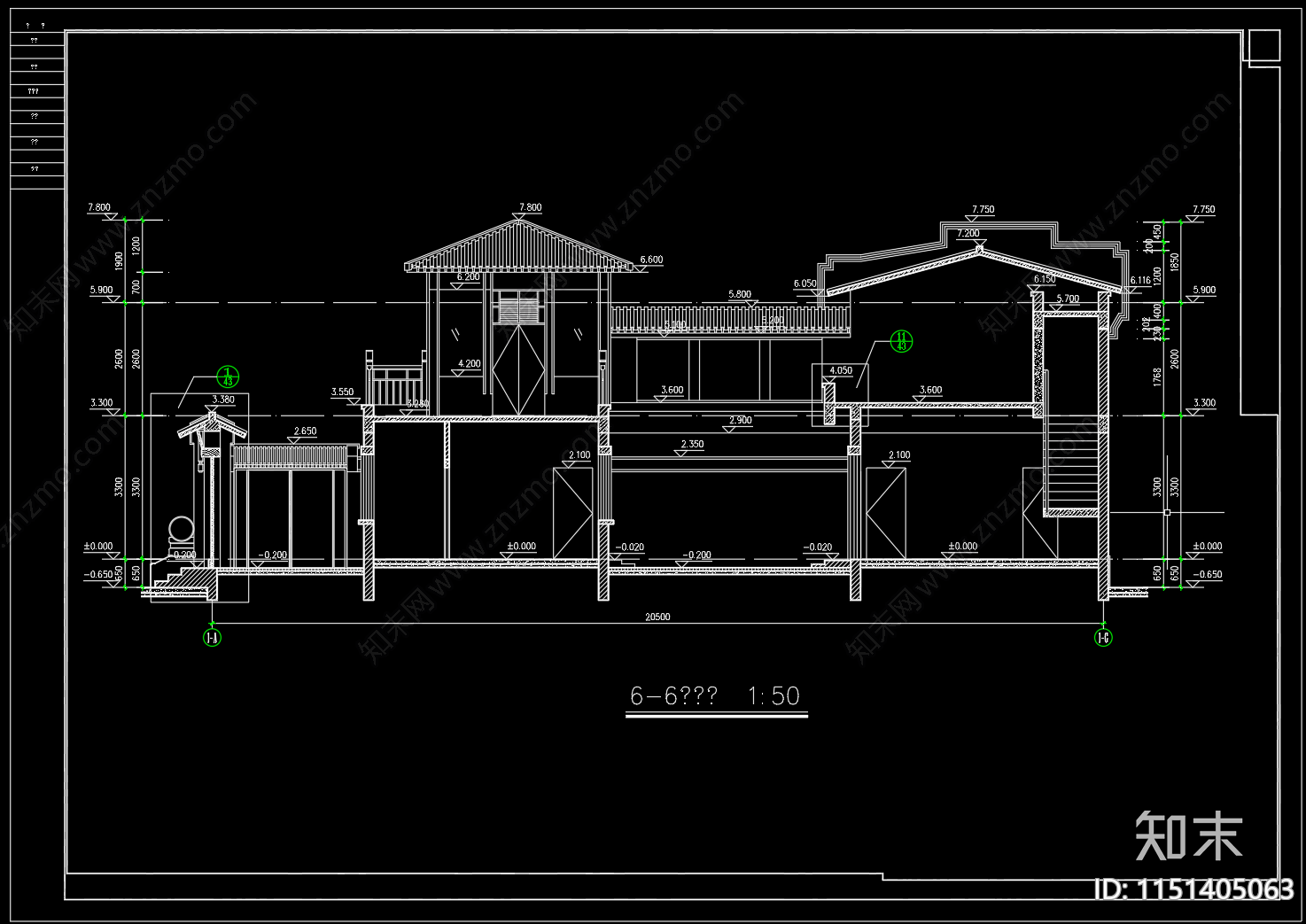 北京四合院建筑cad施工图下载【ID:1151405063】
