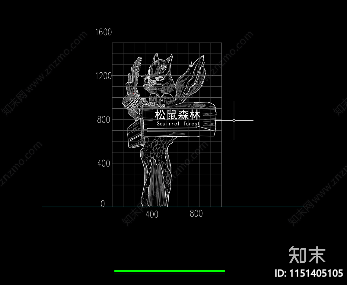 儿童乐园指示牌节点详图cad施工图下载【ID:1151405105】