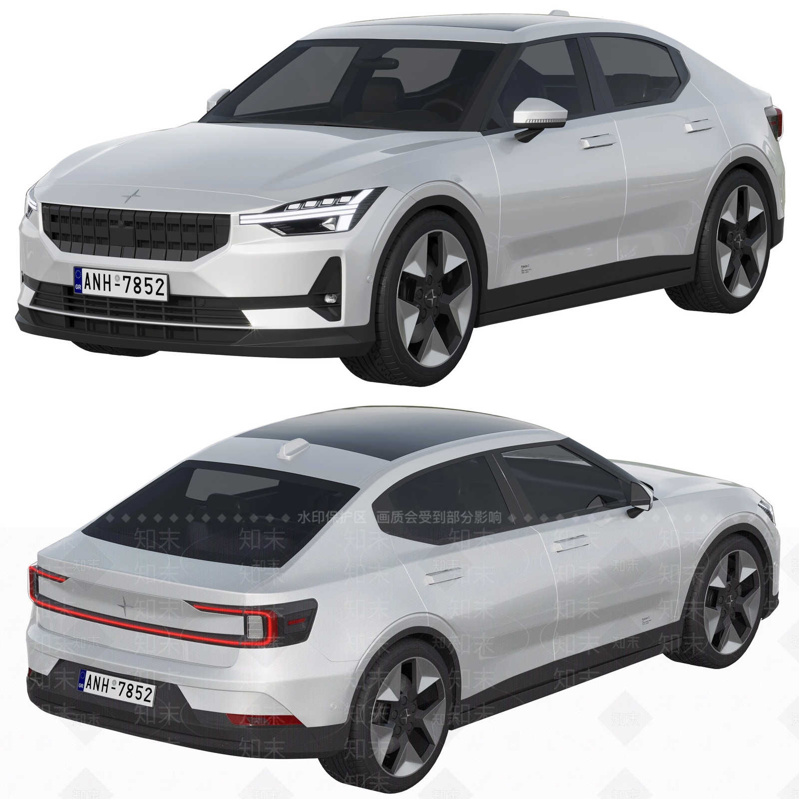 极星电动汽车3D模型下载【ID:1151405915】