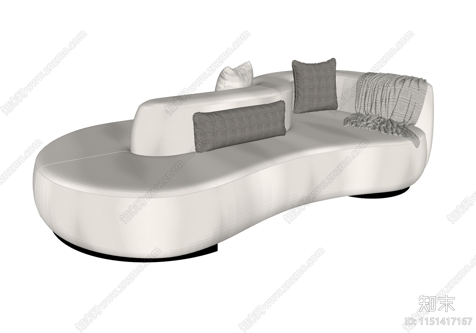 现代异形沙发SU模型下载【ID:1151417167】