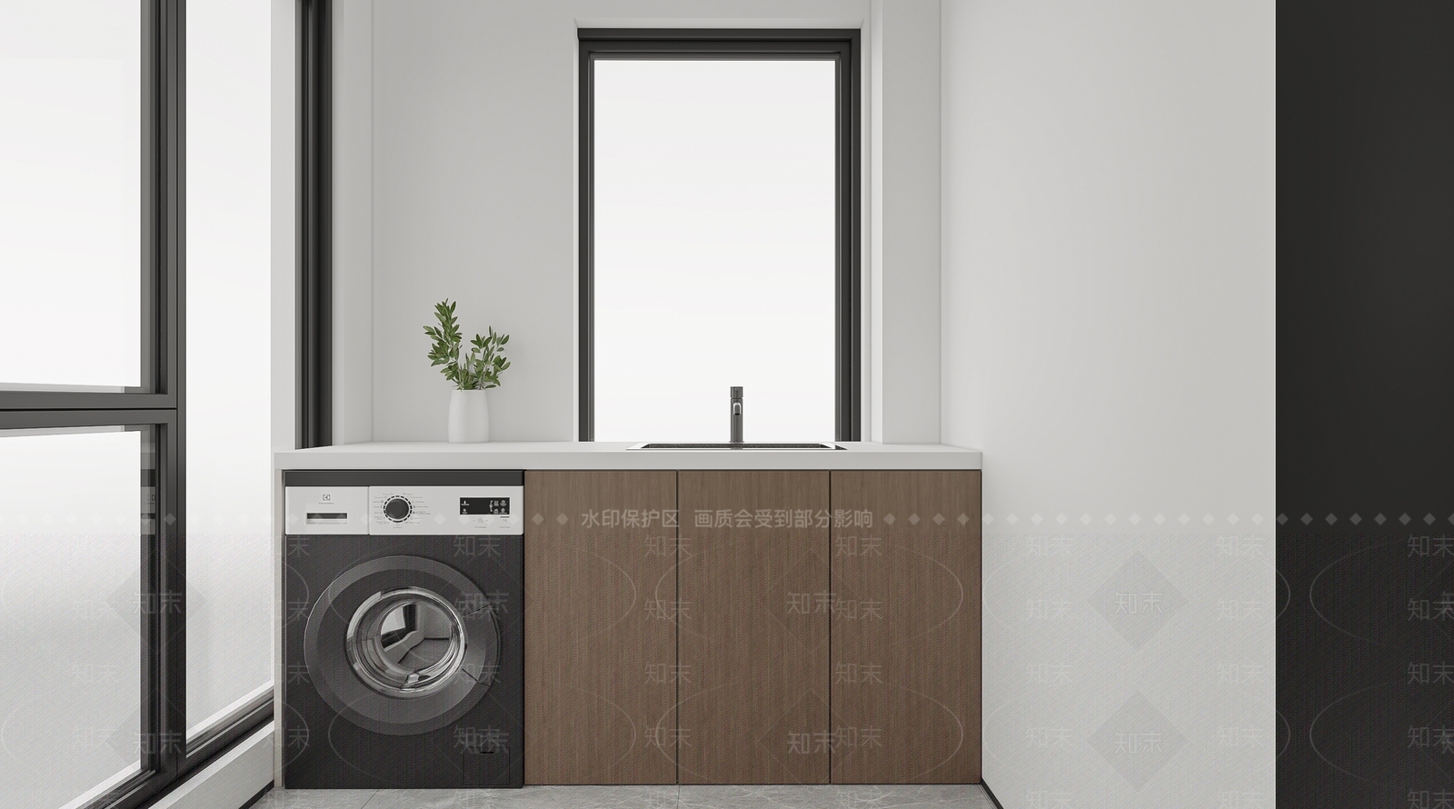现代家居阳台3D模型下载【ID:1151426815】