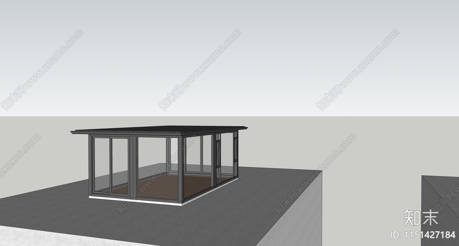 现代阳光房SU模型下载【ID:1151427184】