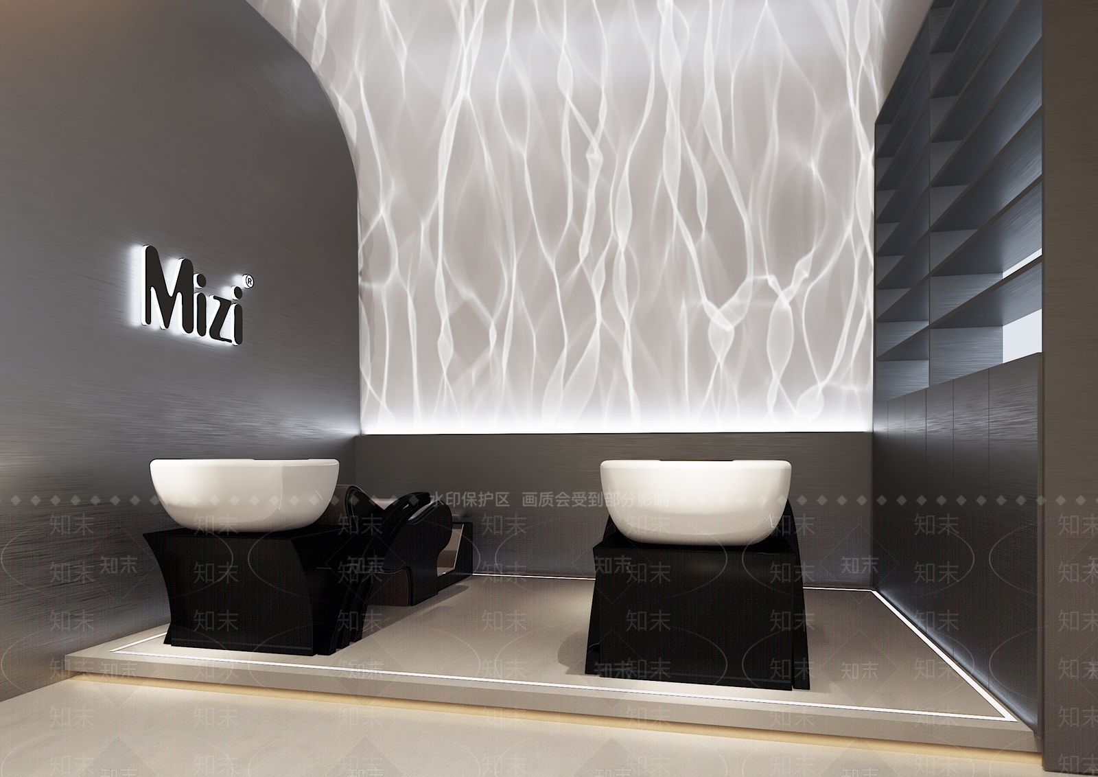 现代美发店3D模型下载【ID:1151676605】