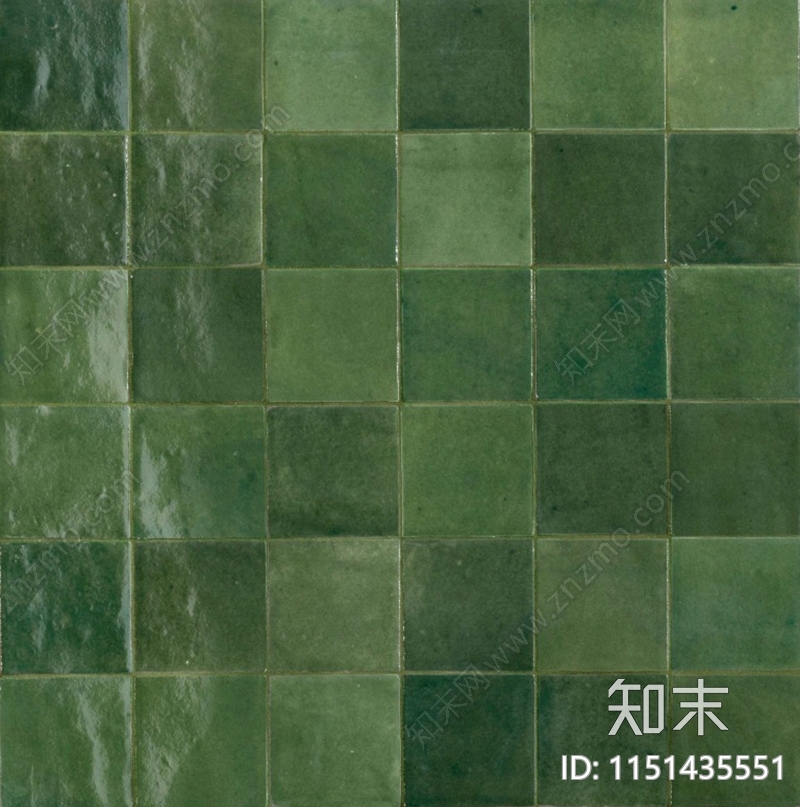 无缝绿色格子砖贴图下载【ID:1151435551】