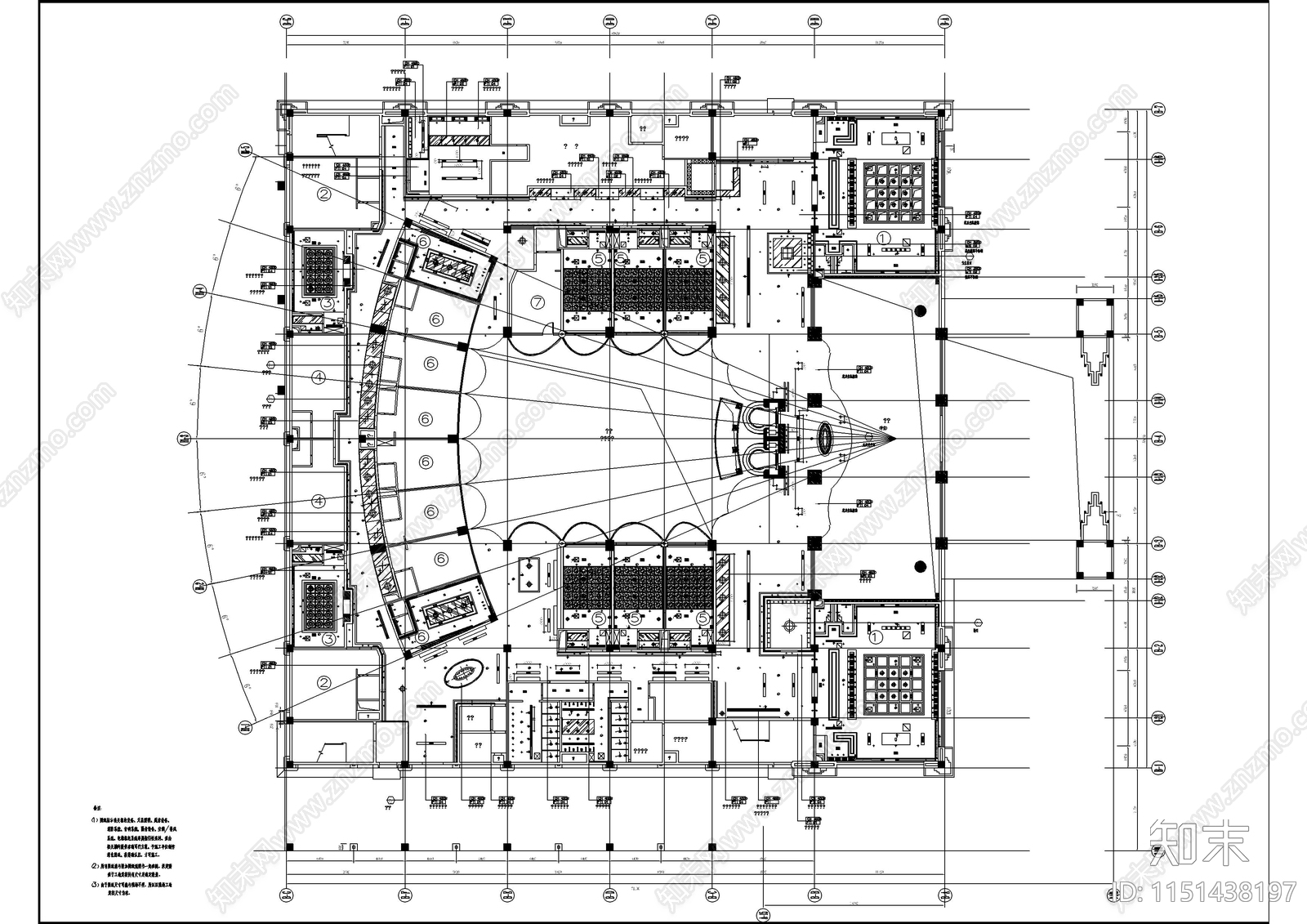 中帝京慢摇吧cad施工图下载【ID:1151438197】