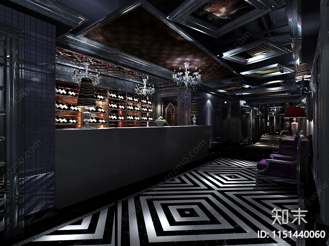 郓城夜总会cad施工图下载【ID:1151440060】