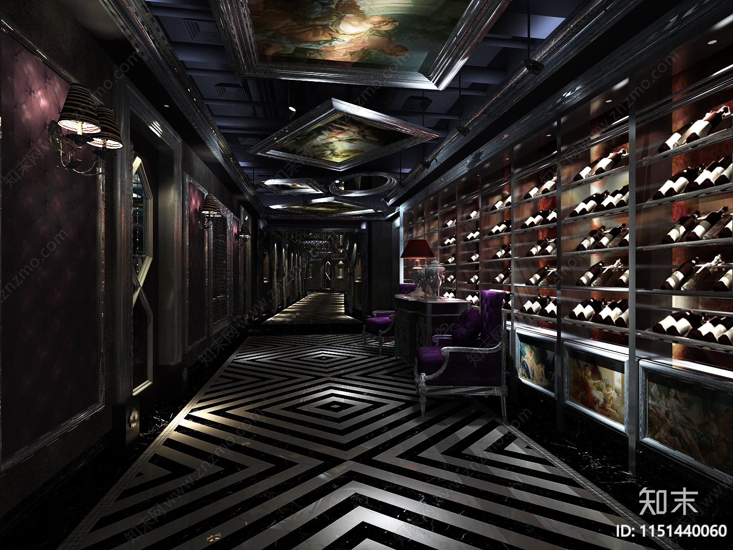 郓城夜总会cad施工图下载【ID:1151440060】