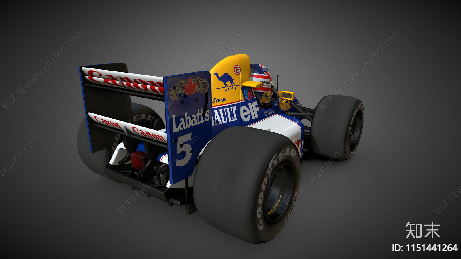 F1玩具赛车3D模型下载【ID:1151441264】