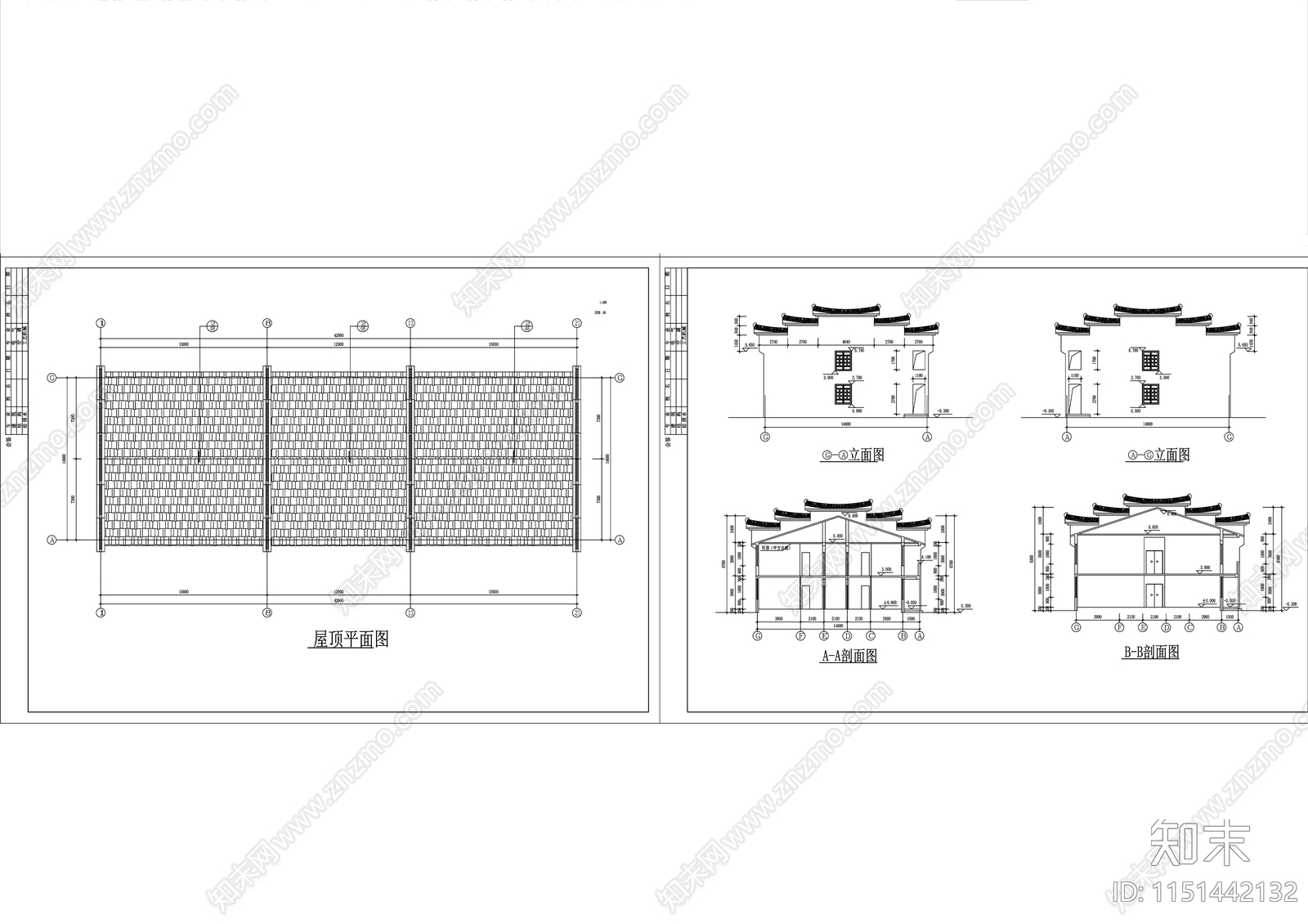 古建筑cad施工图下载【ID:1151442132】