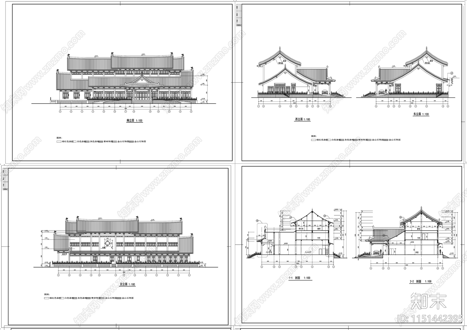 古建筑cad施工图下载【ID:1151442395】