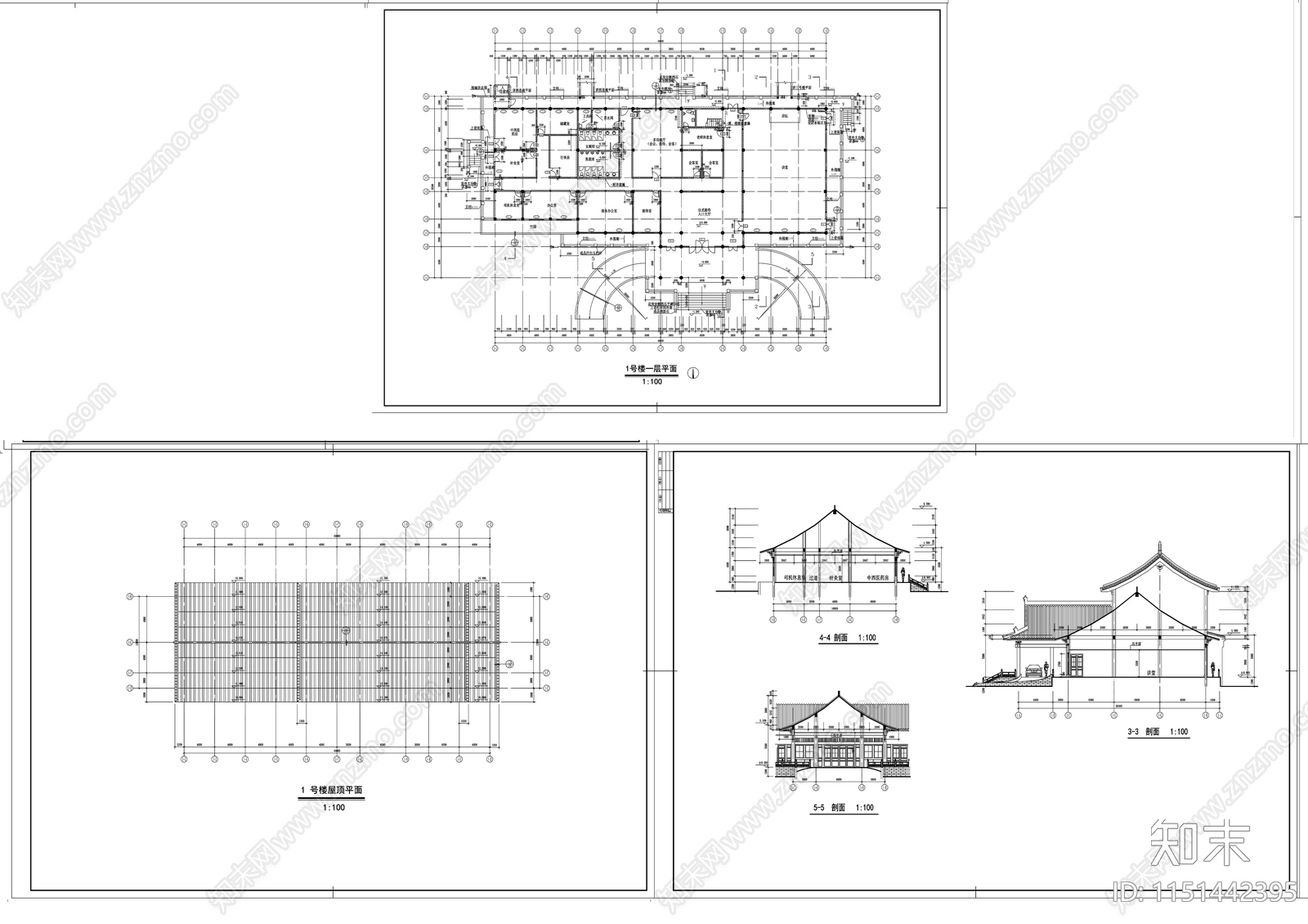 古建筑cad施工图下载【ID:1151442395】