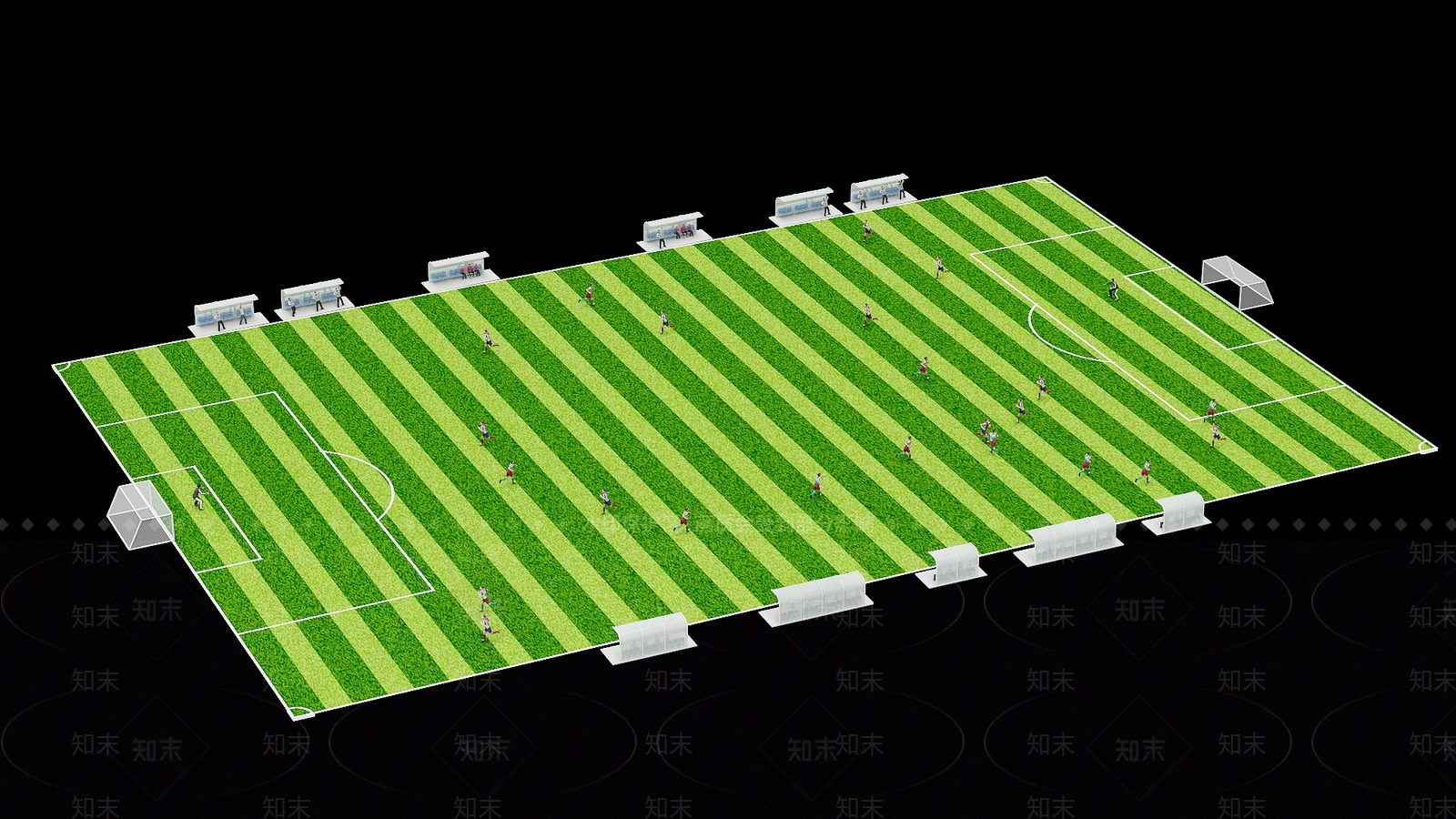 现代足球场3D模型下载【ID:1151449756】