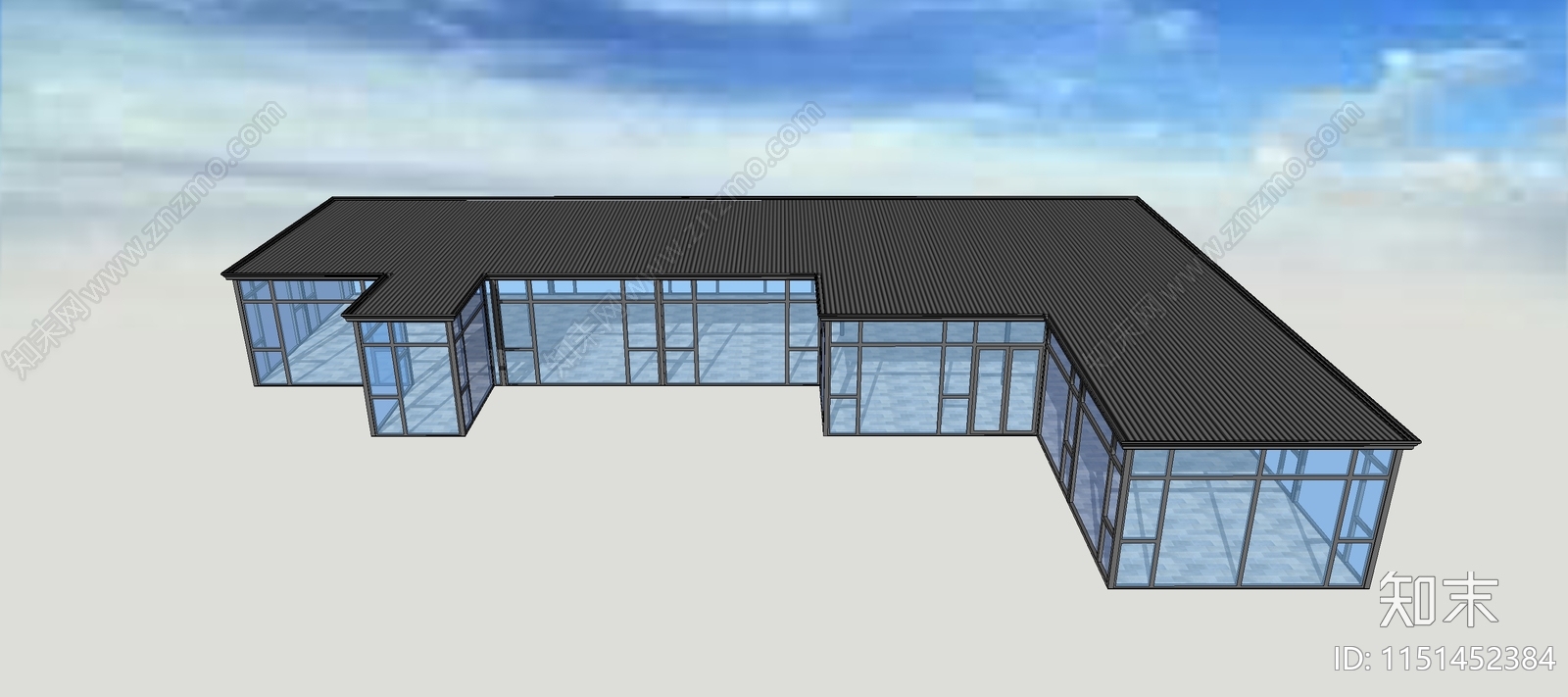 现代阳光房SU模型下载【ID:1151452384】