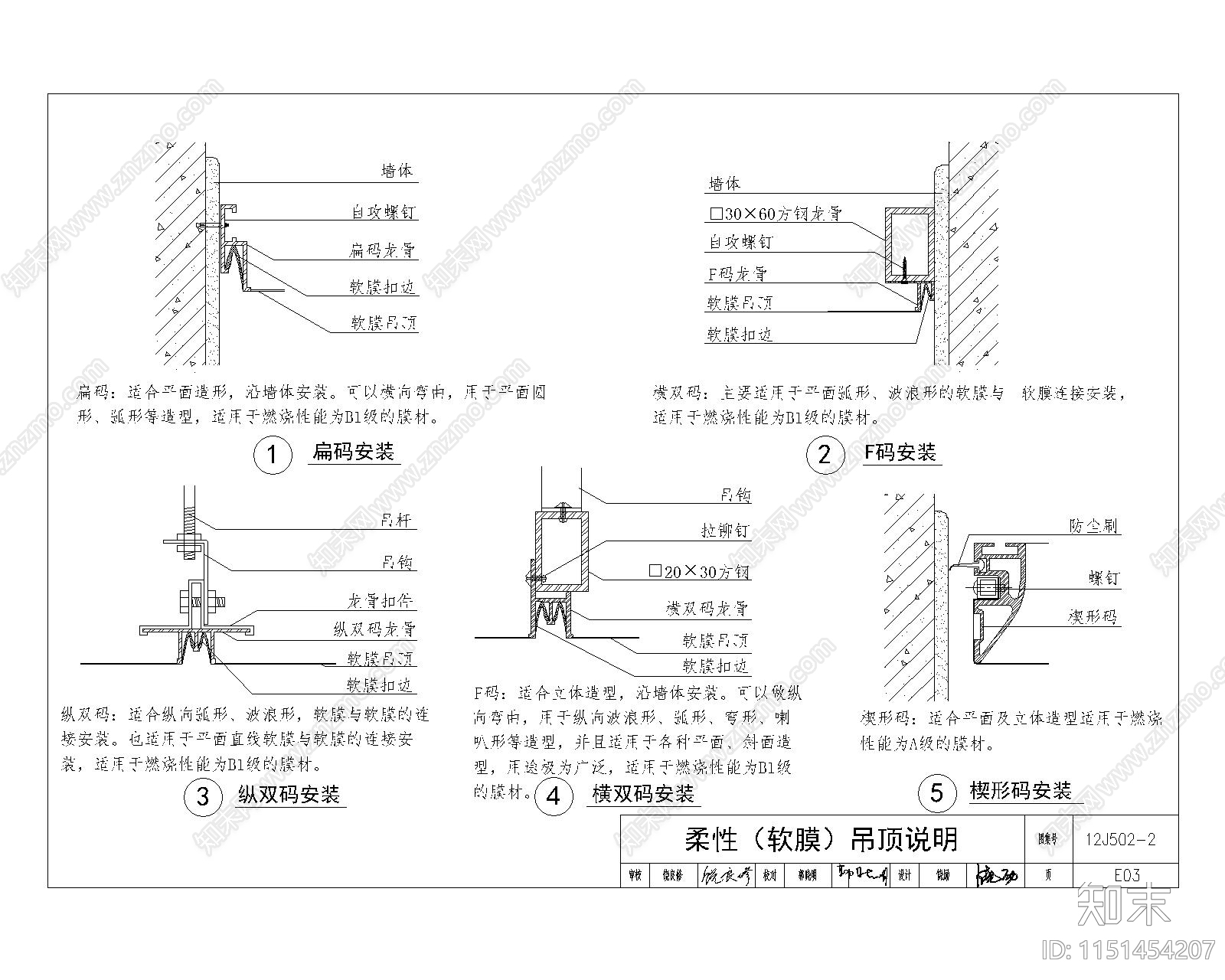 柔性软膜吊顶图集施工图下载【ID:1151454207】