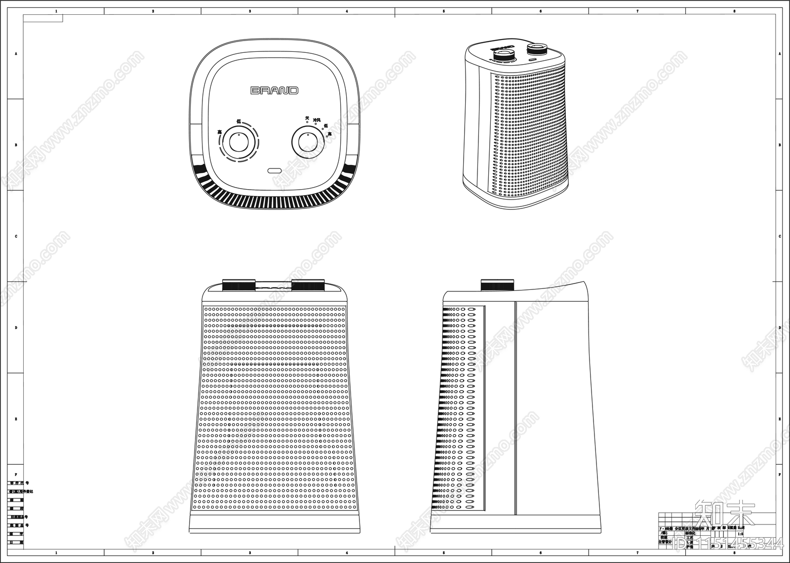 取暖器制作图cad施工图下载【ID:1151455344】