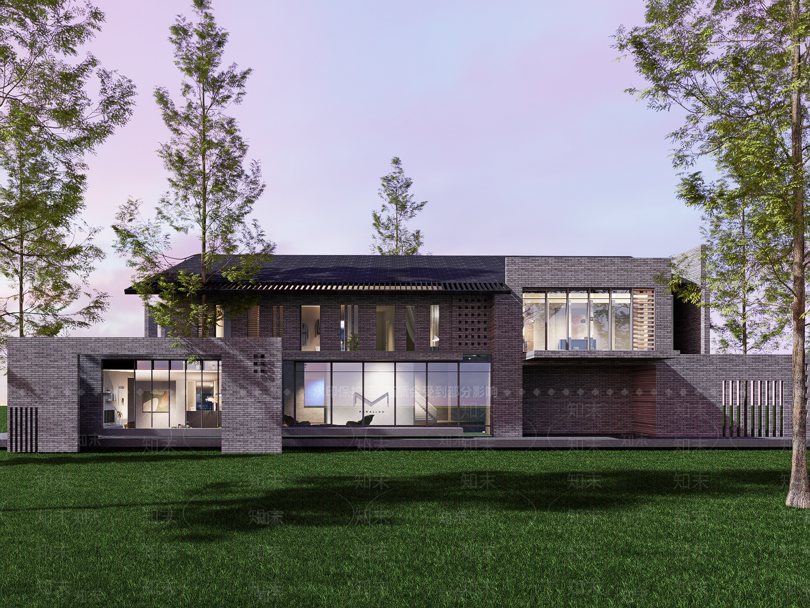 新中式简约乡村青砖民宿驿站SU模型下载【ID:1151463544】